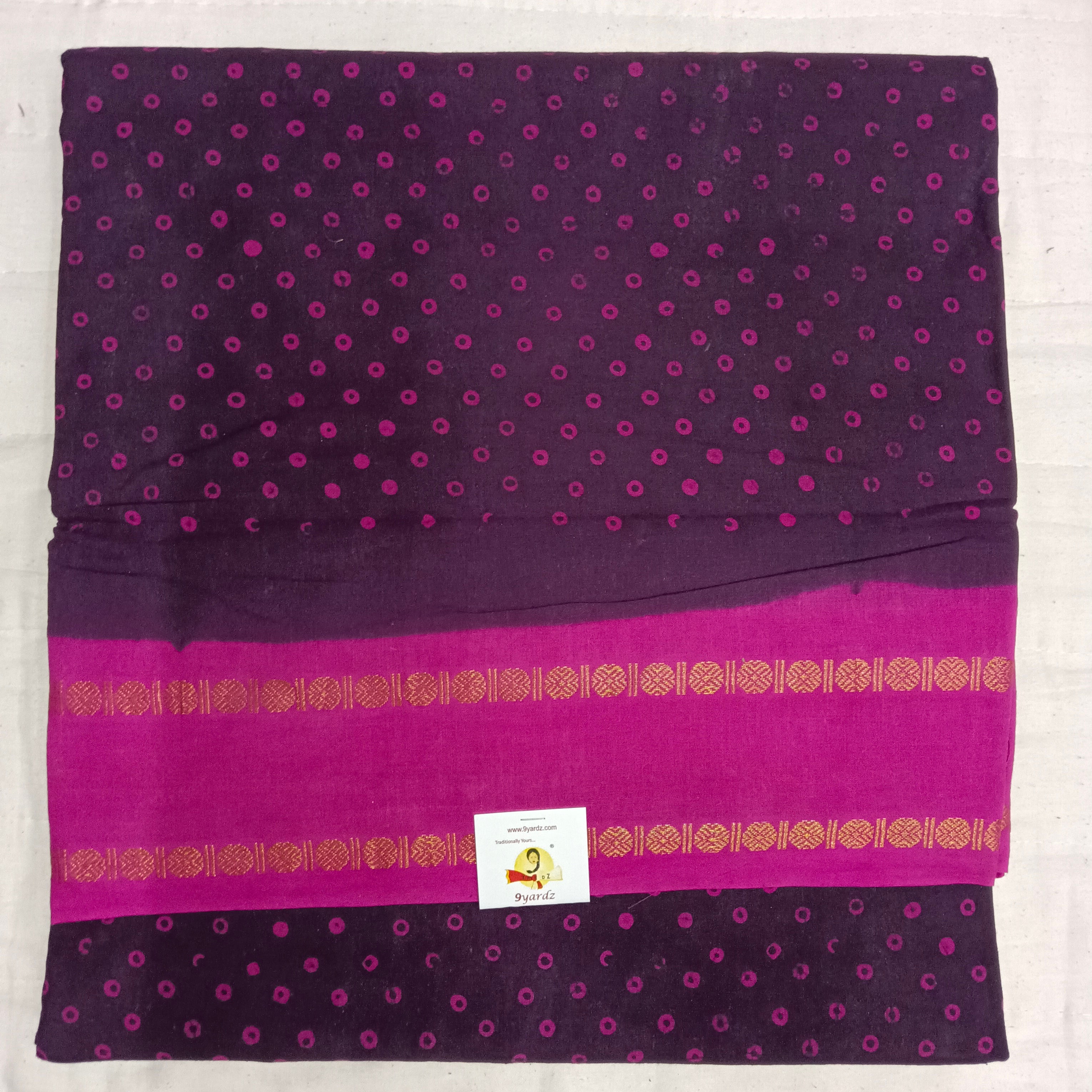 Sungudi cotton 9.5 yards madisar