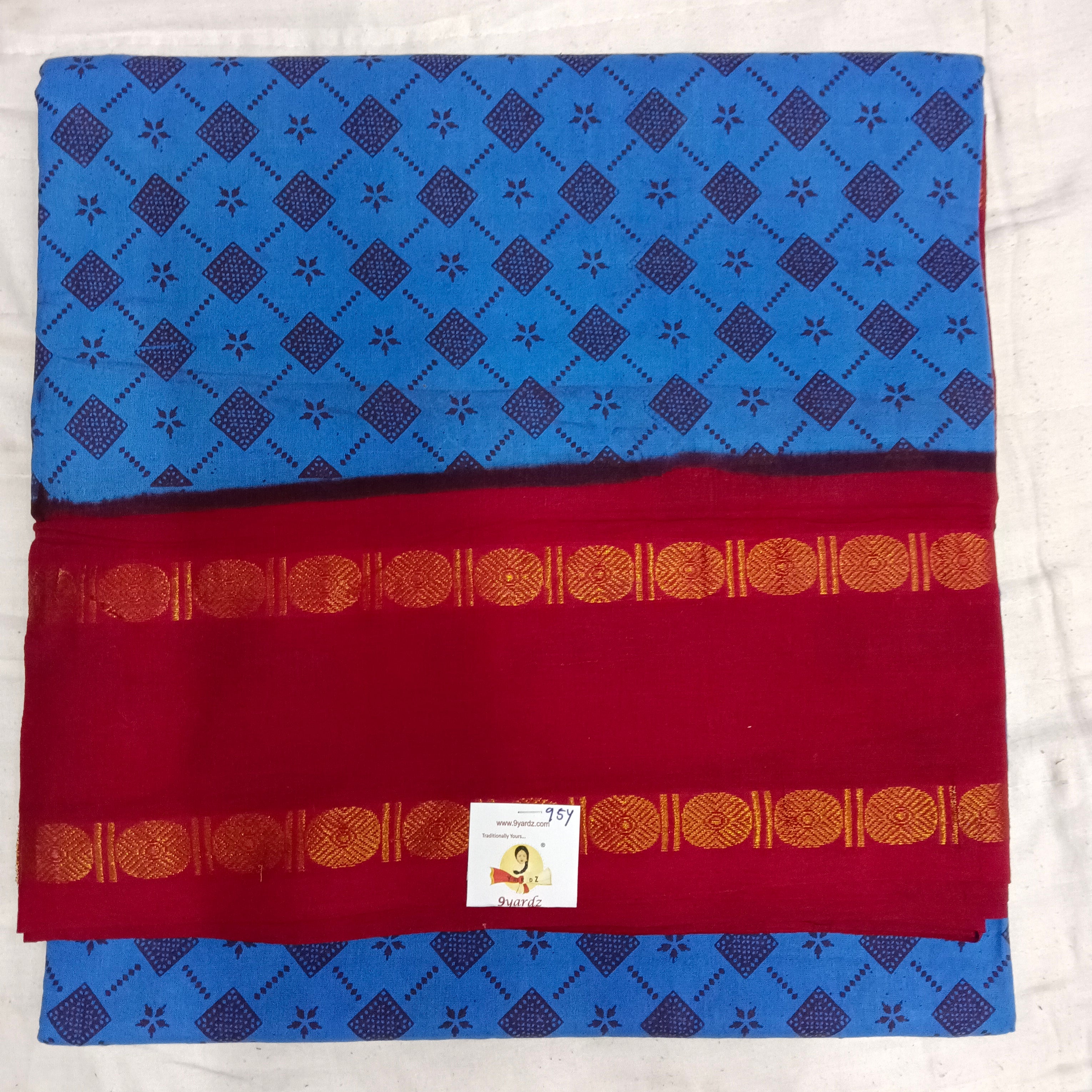 Sungudi cotton 9.5 yards madisar