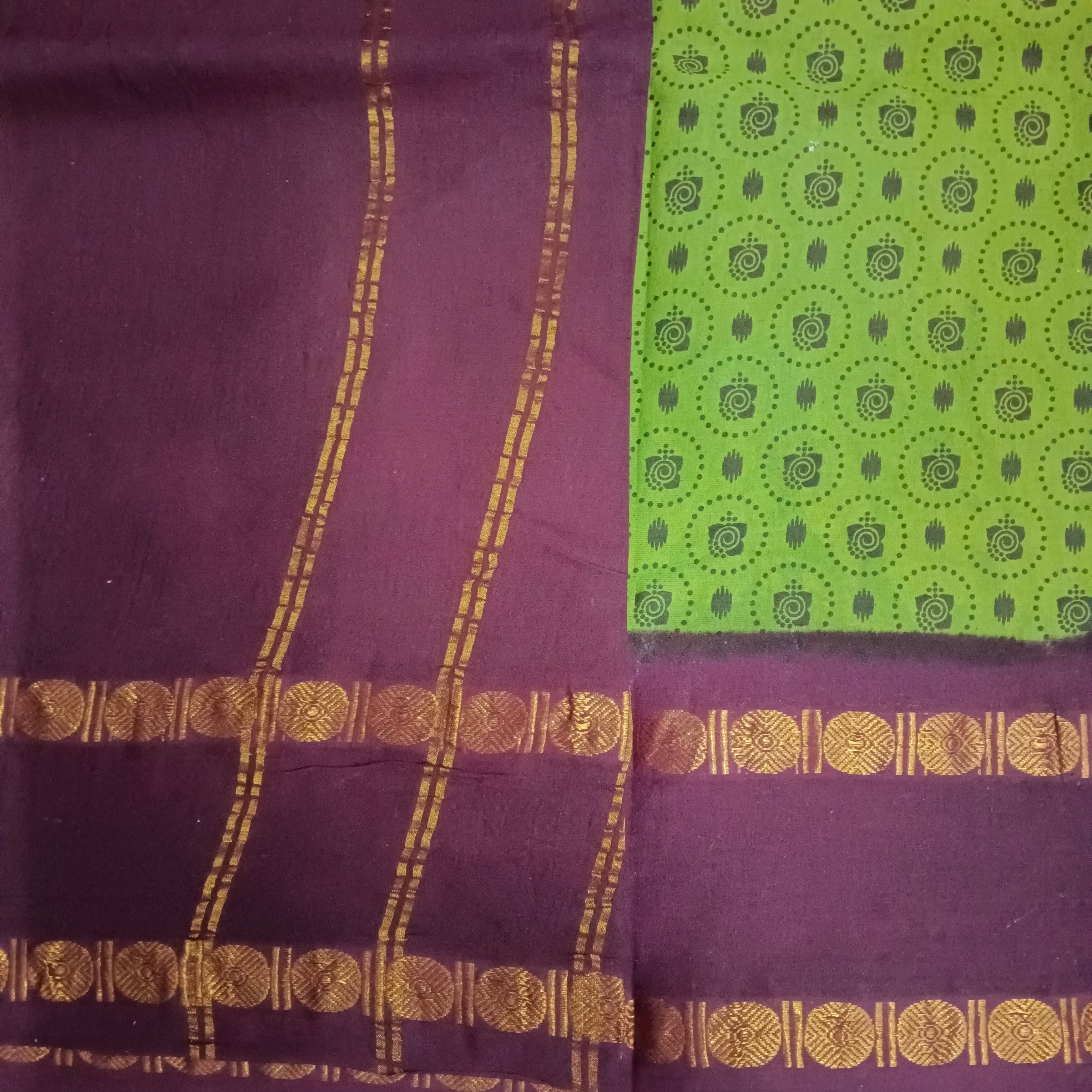 Sungudi cotton 9.5 yards madisar