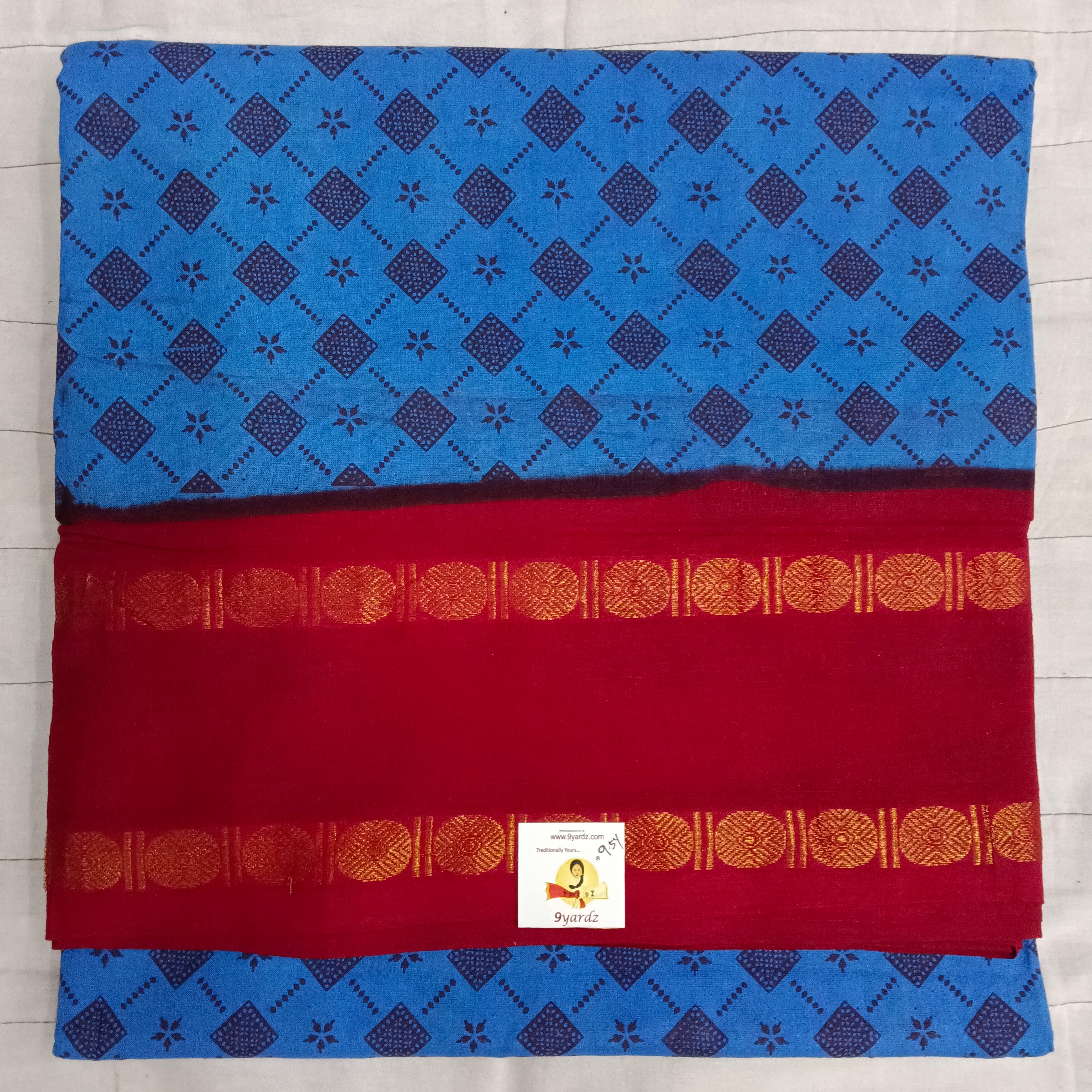 Sungudi cotton 9.5 yards madisar