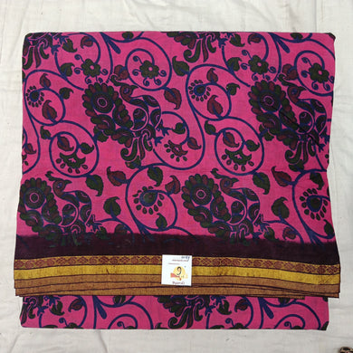 Kalamkari Printed Sungudi 10.5 yards