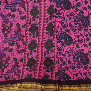 Kalamkari Printed Sungudi 10.5 yards