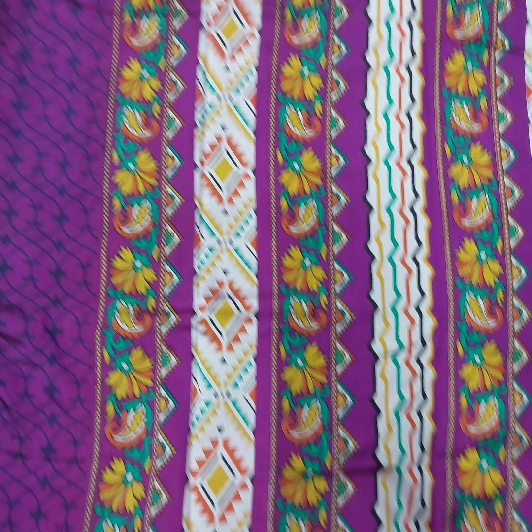 Printed Silk 9.5 yards