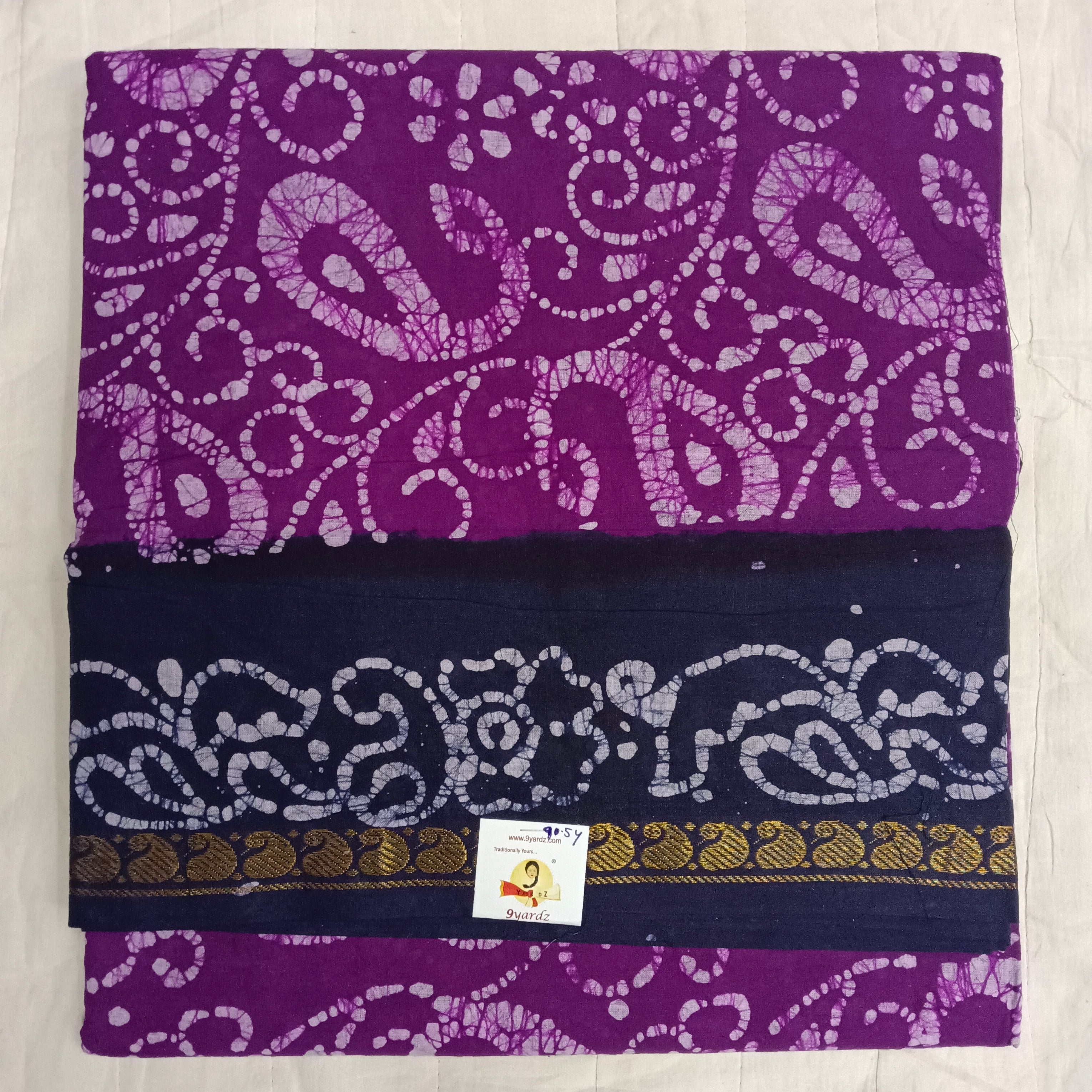 Sungudi cotton 9.5 yards madisar