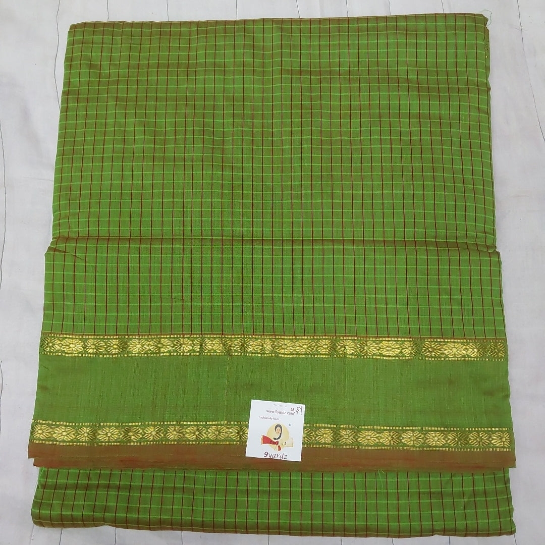 Kalyani Cotton checked  9.5 yards