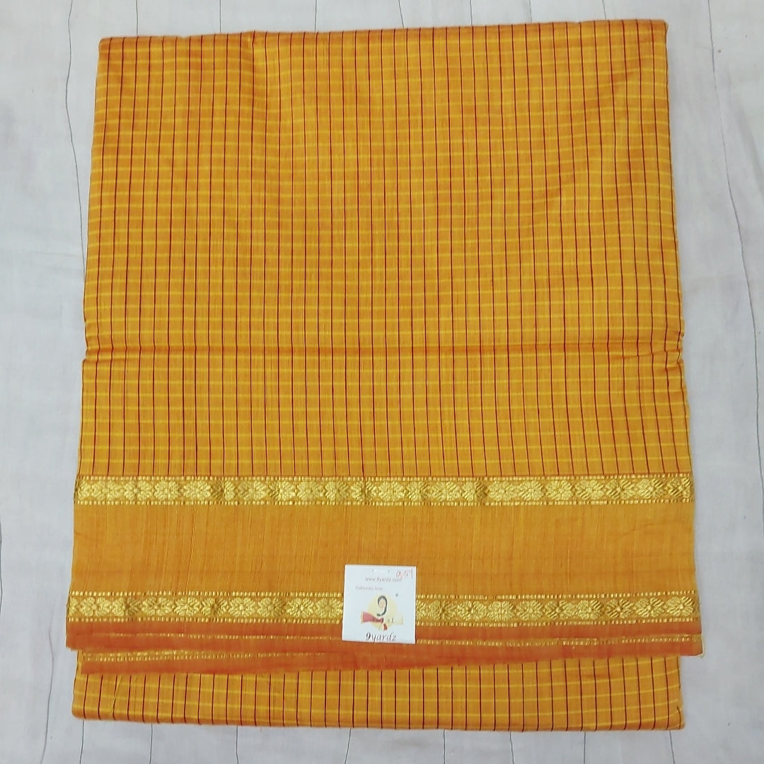 Kalyani Cotton checked  9.5 yards