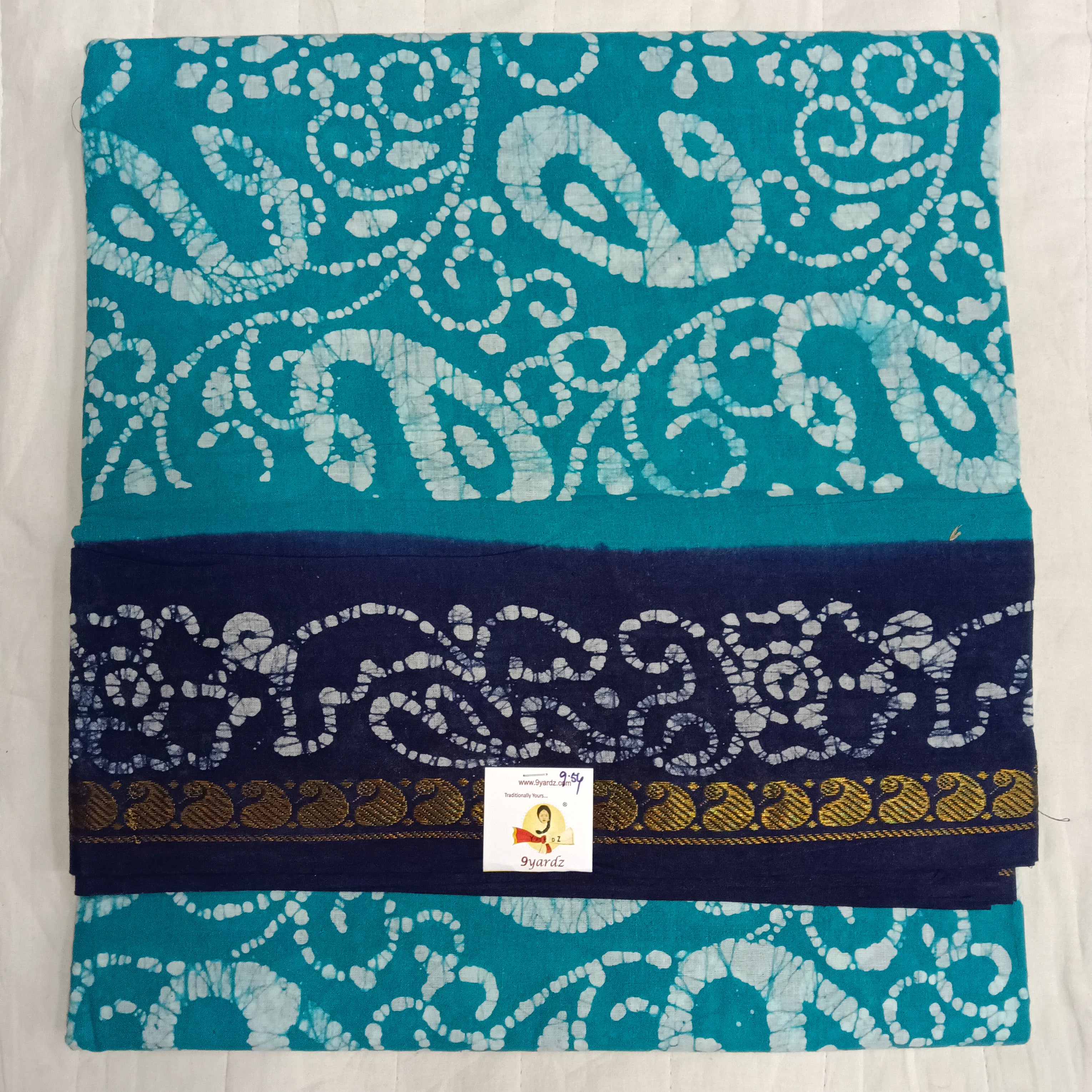 Sungudi cotton 9.5 yards madisar