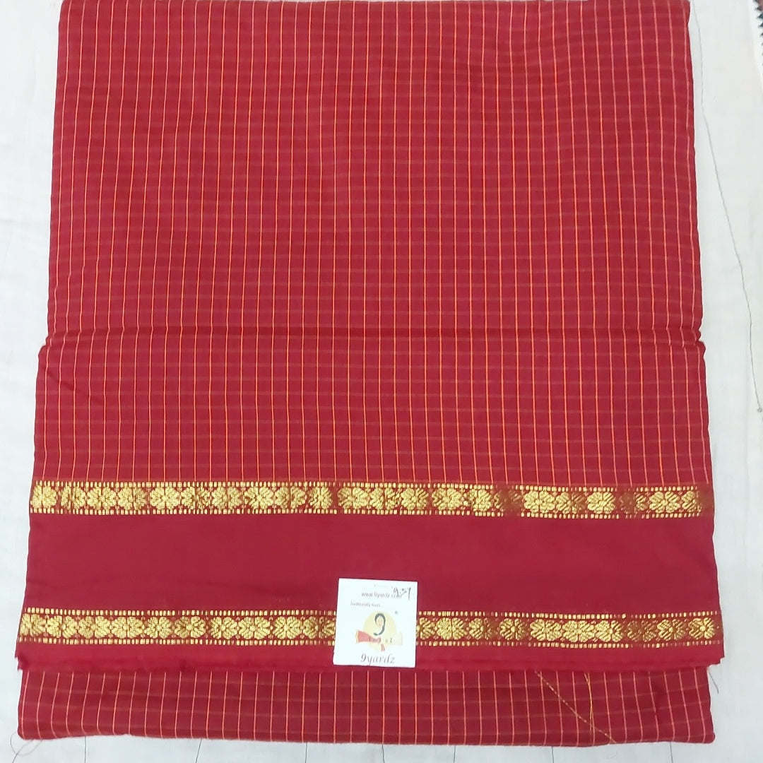 Kalyani Cotton checked  9.5 yards