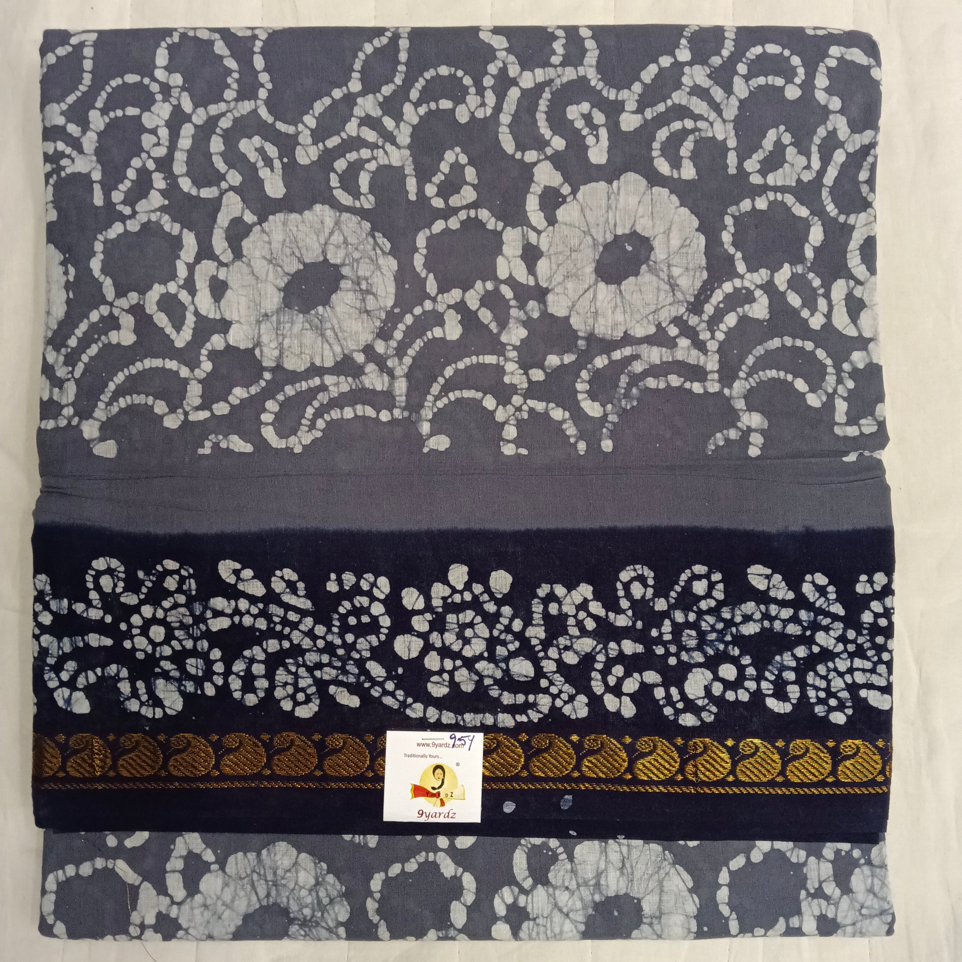 Sungudi cotton 9.5 yards madisar