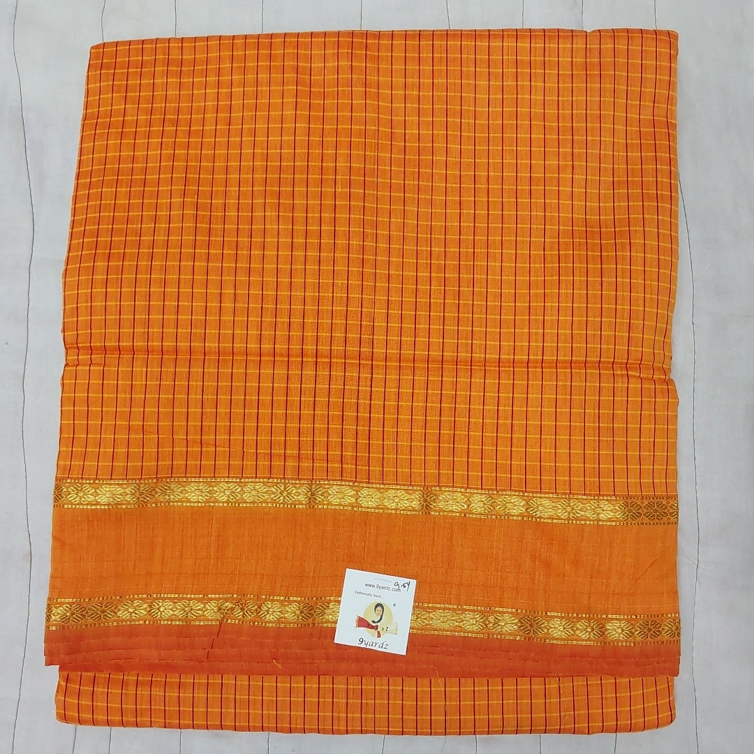 Kalyani Cotton checked  9.5 yards