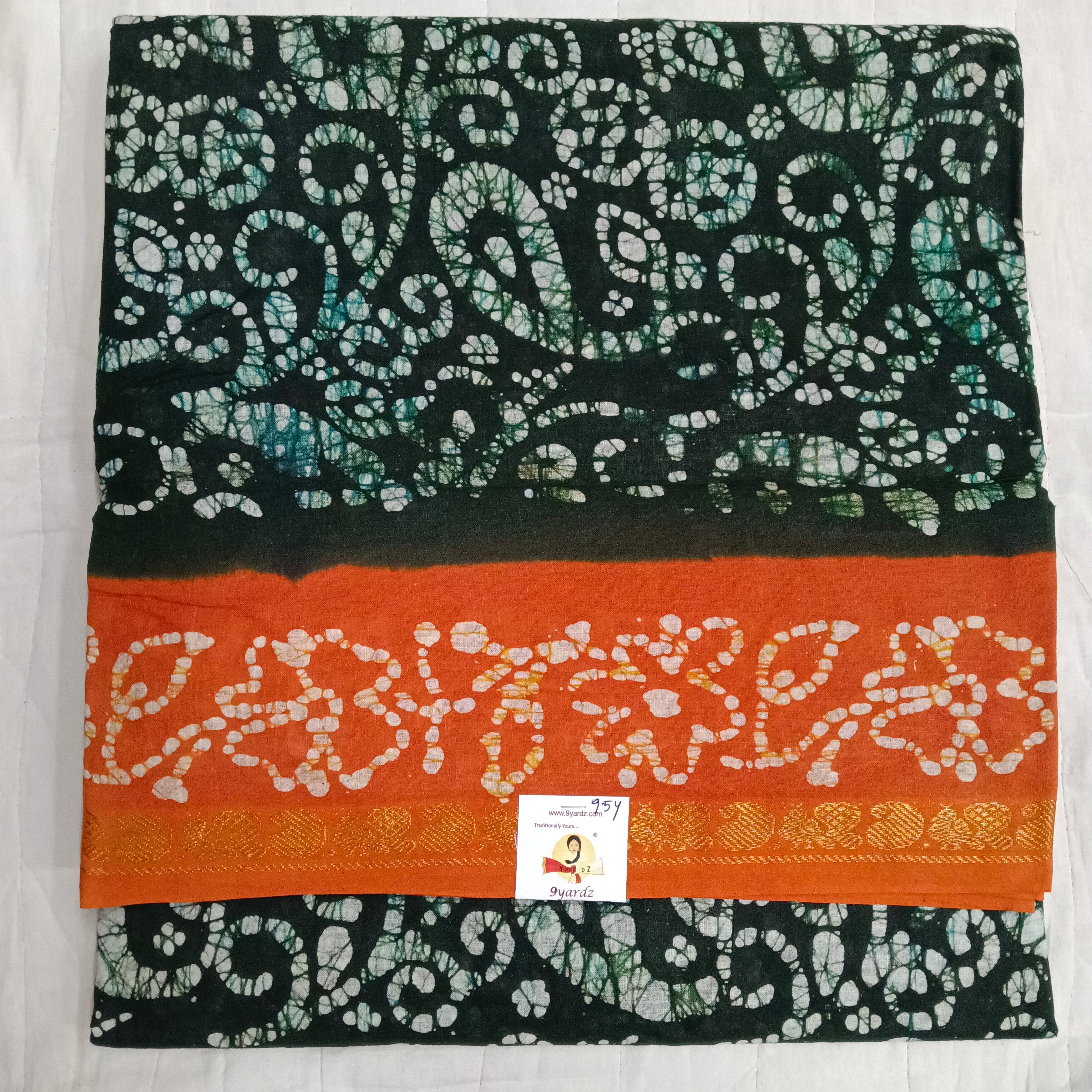 Sungudi cotton 9.5 yards madisar