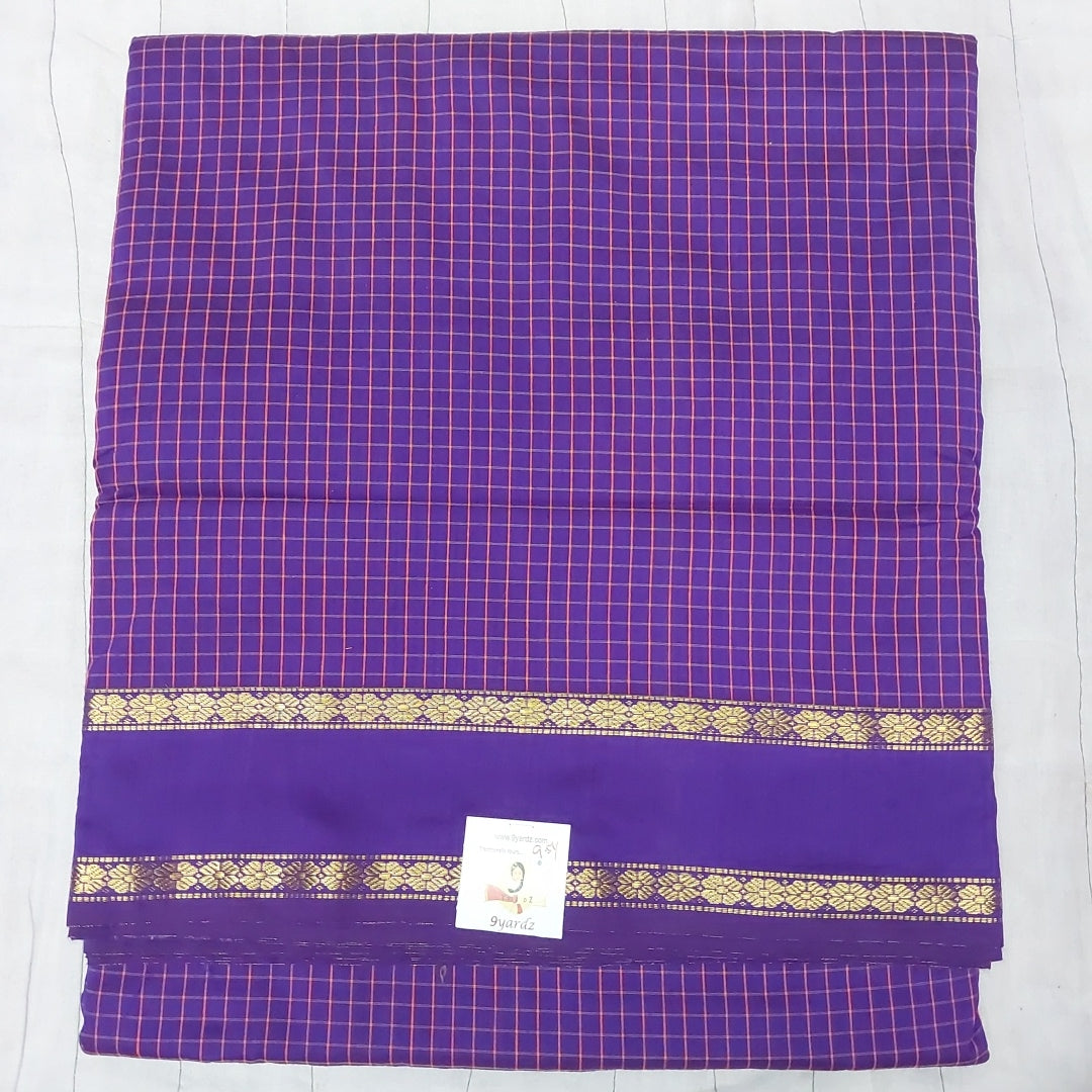 Kalyani Cotton checked  9.5 yards