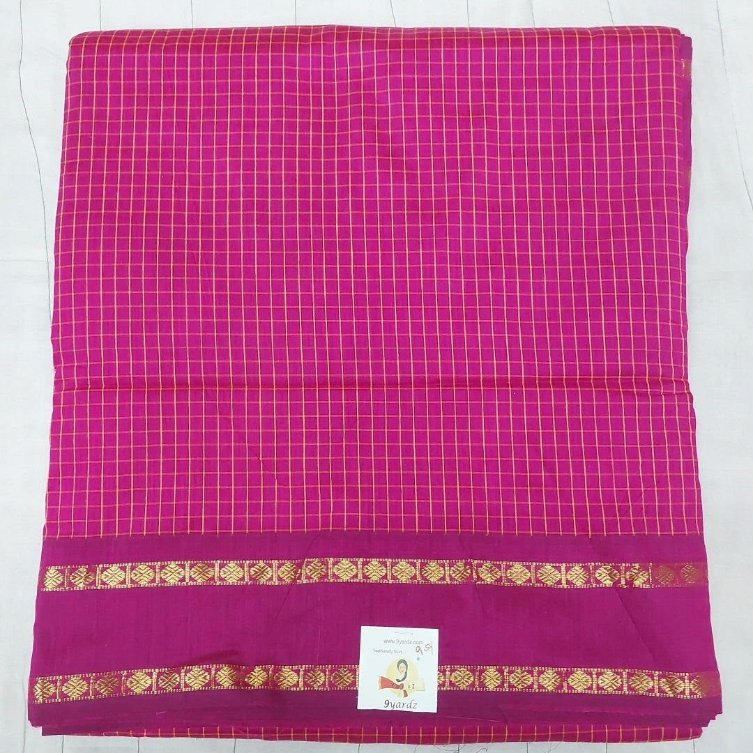 Kalyani Cotton checked  9.5 yards