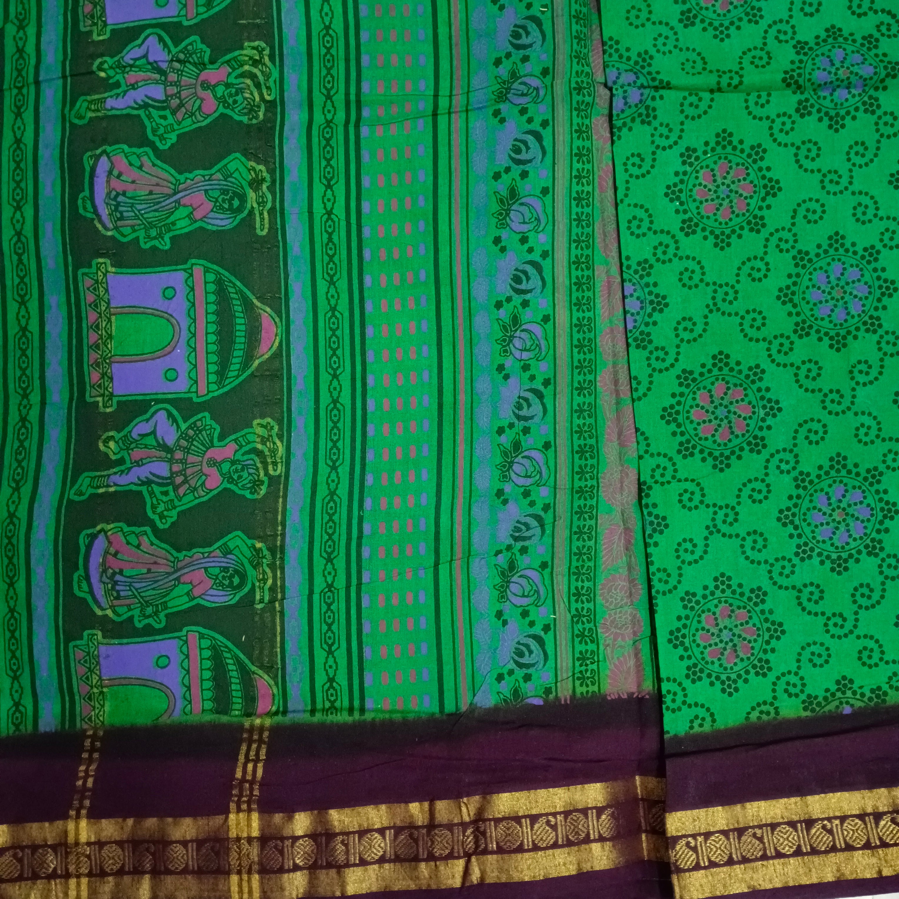 Sungudi cotton 9.5 yards madisar