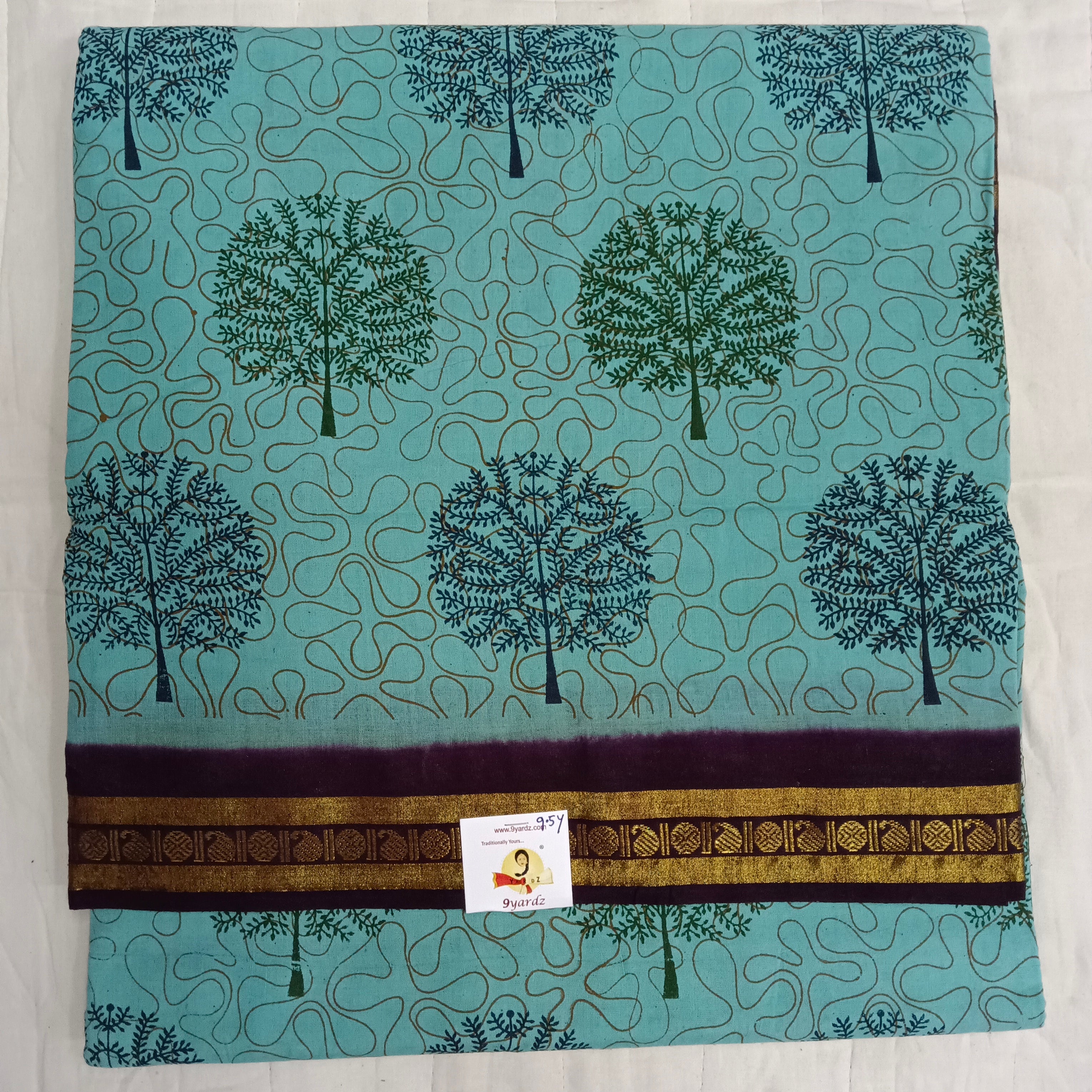 Sungudi cotton 9.5 yards madisar