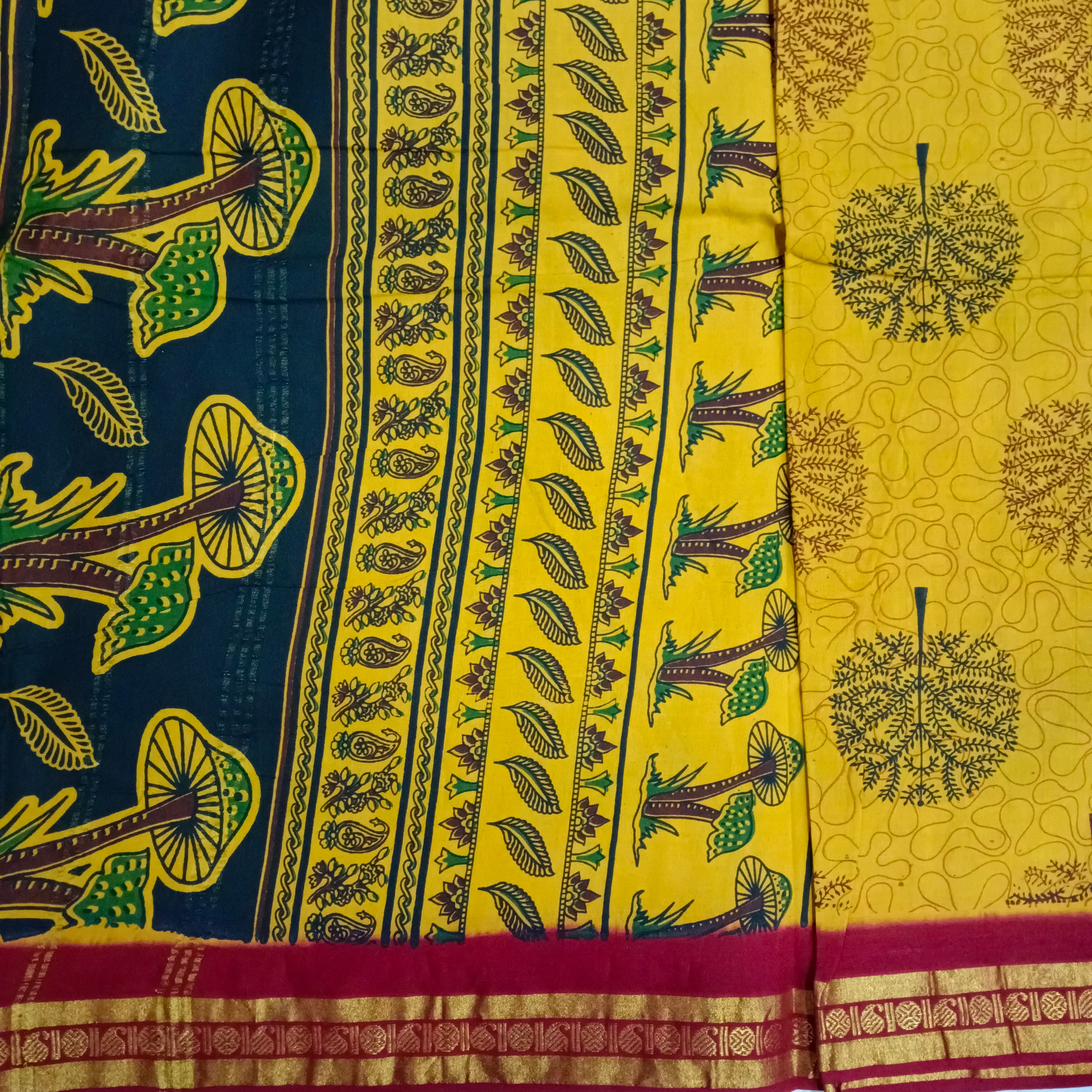 Sungudi cotton 9.5 yards madisar