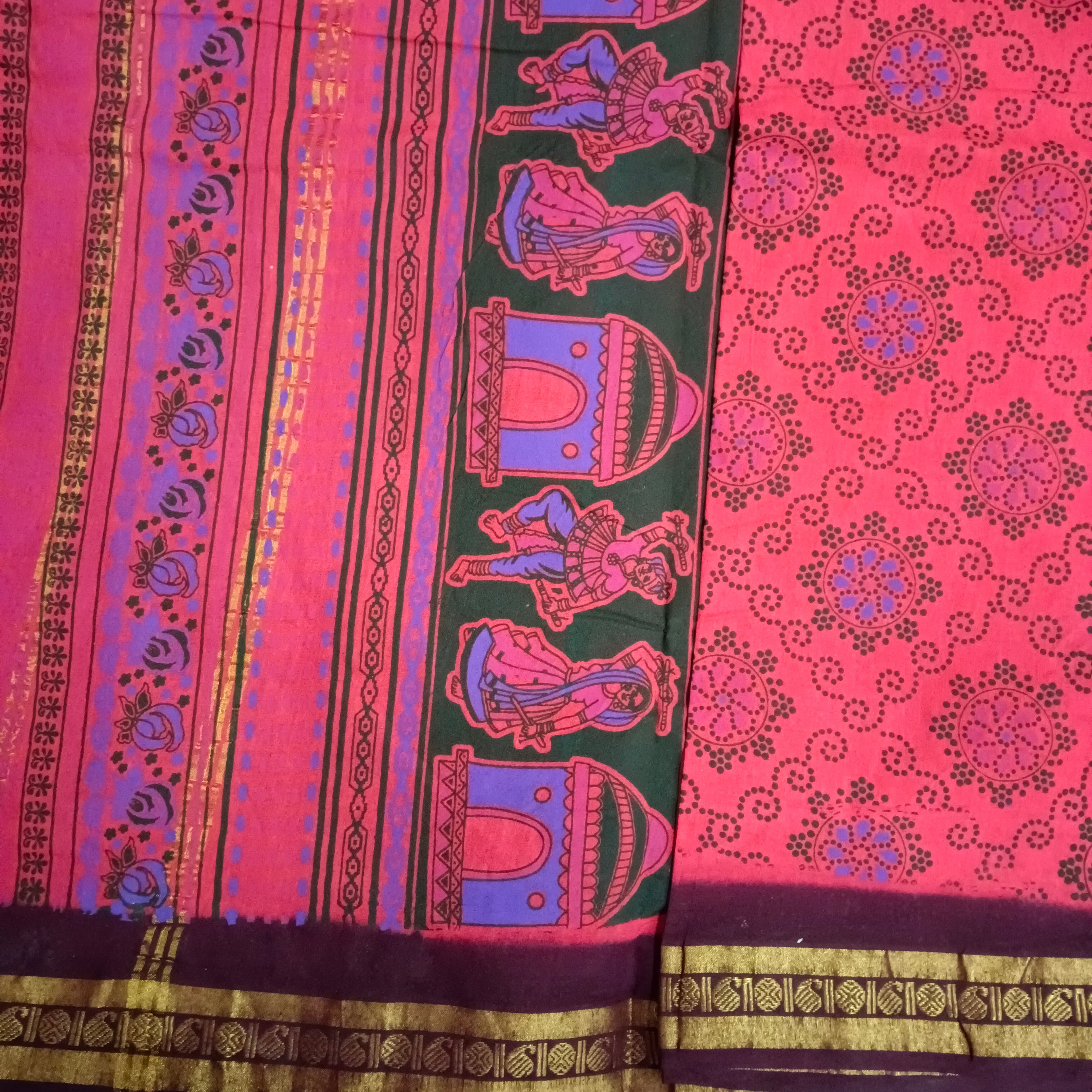 Sungudi cotton 9.5 yards madisar