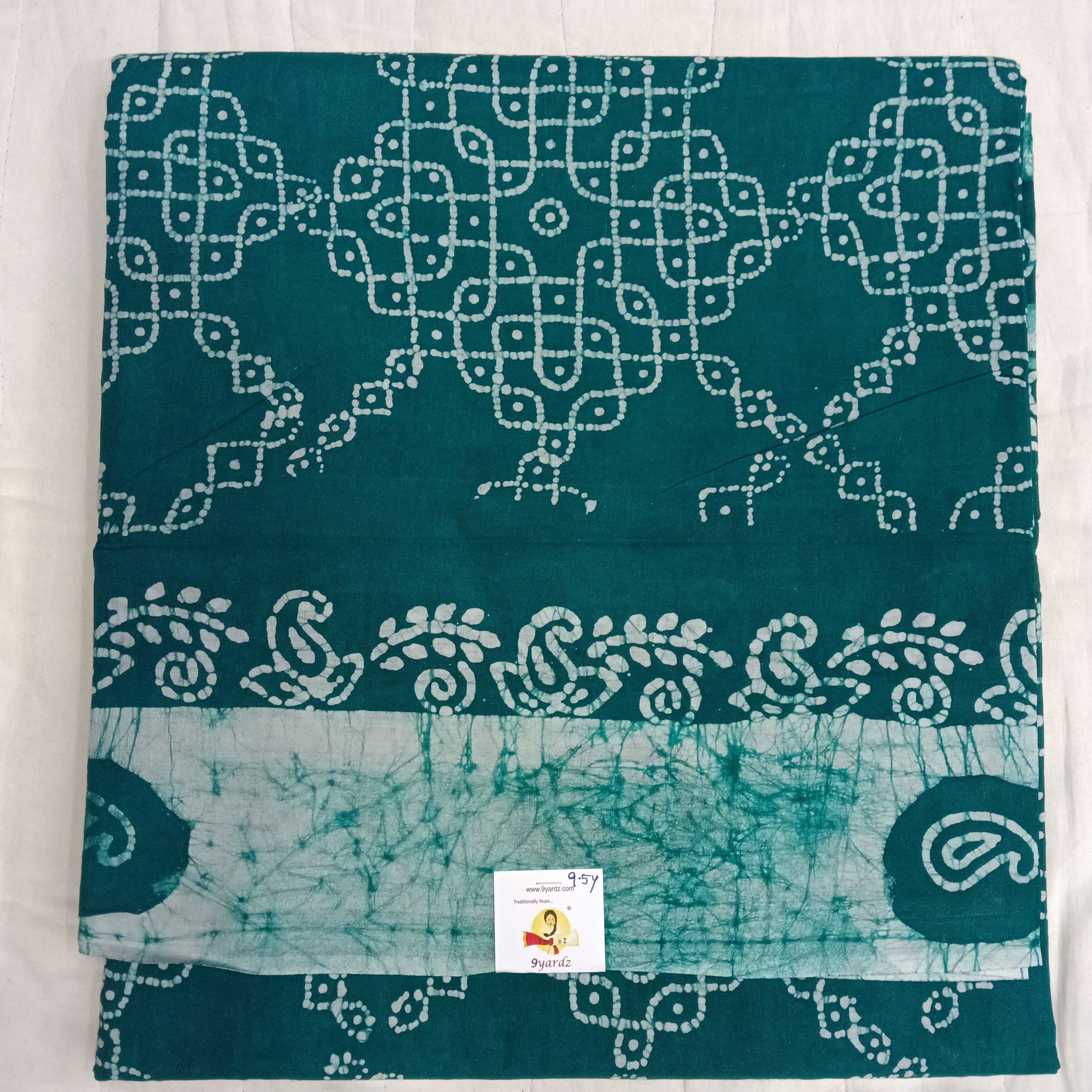 Sungudi cotton 9.5 yards madisar