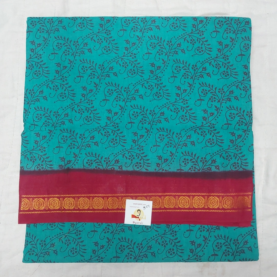 Sungudi cotton 9.5 yards madisar