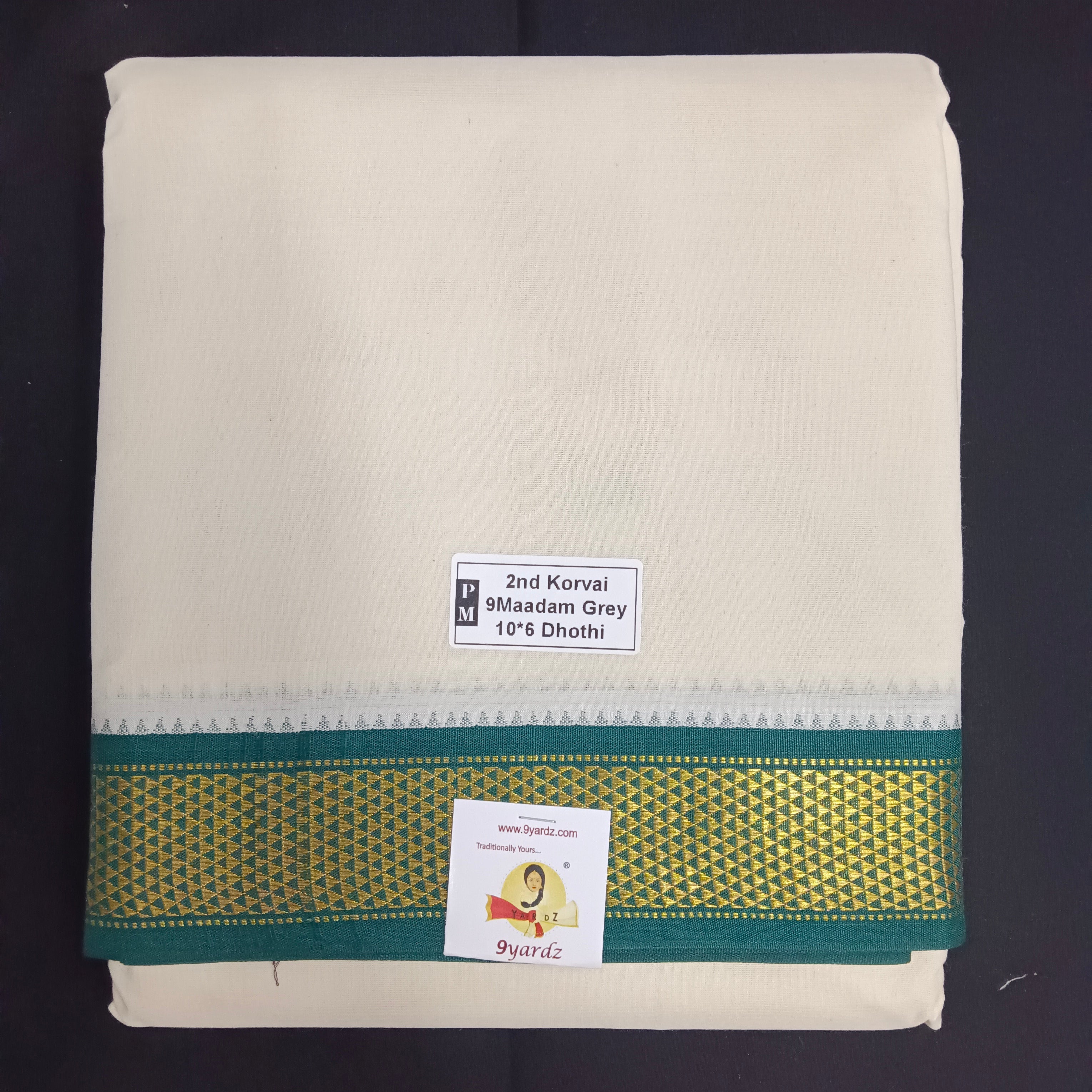 Pure cotton Muhurtham dhoti 10*6 9kann