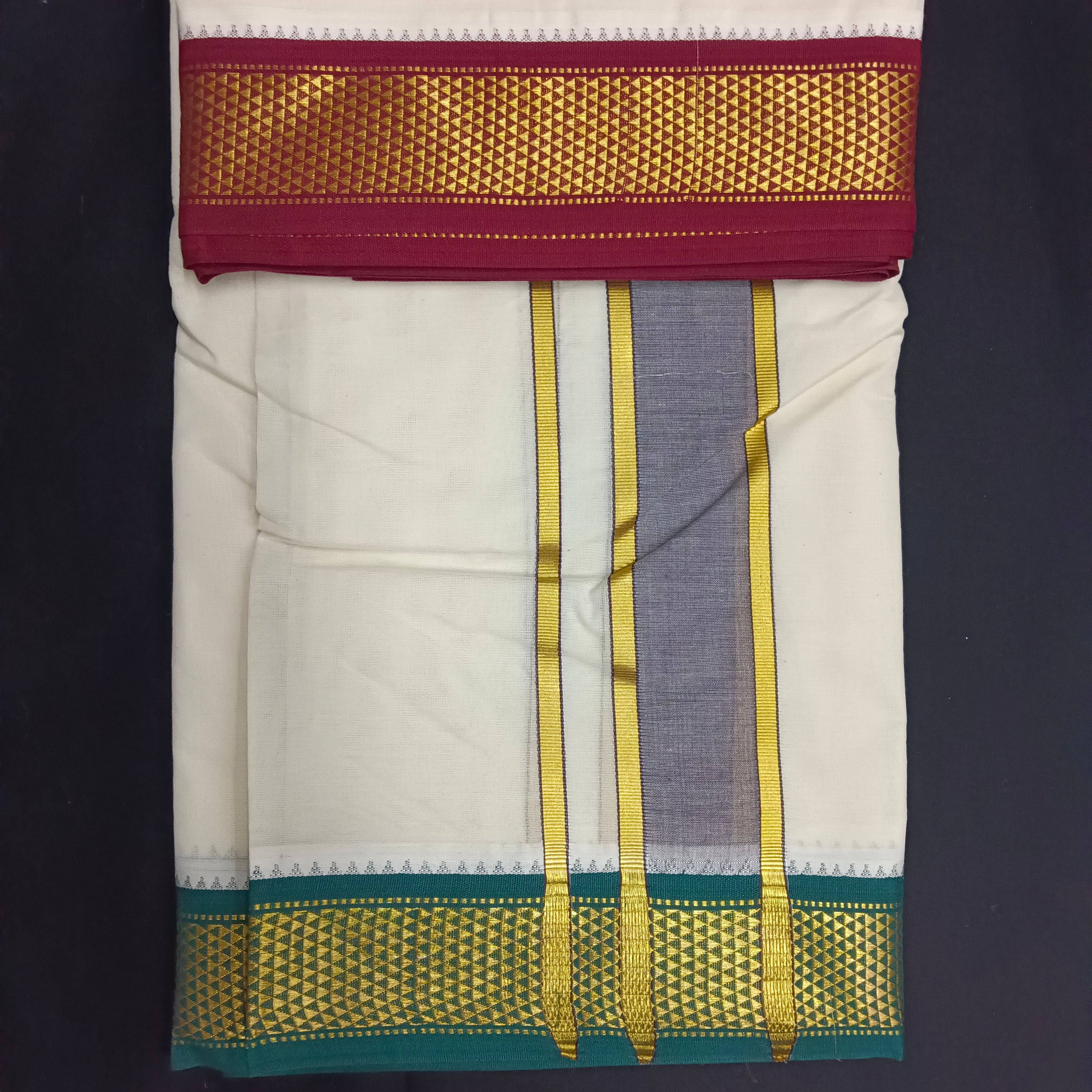 Pure cotton Muhurtham dhoti 10*6 9kann