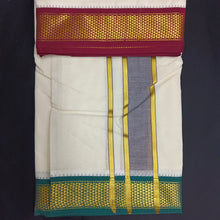 Load image into Gallery viewer, Pure cotton Muhurtham dhoti 10*6 9kann