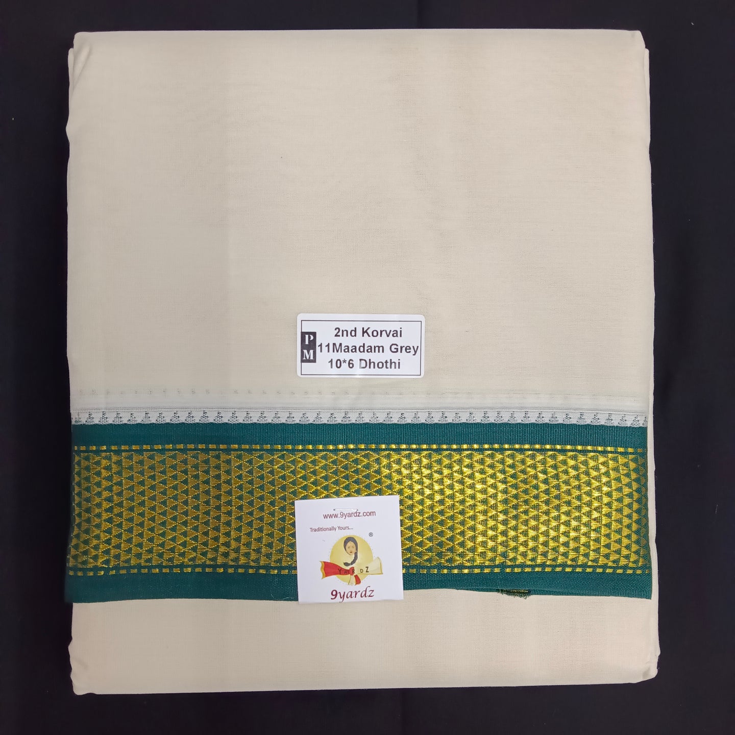 Pure cotton Muhurtham dhoti 10*6 11kann