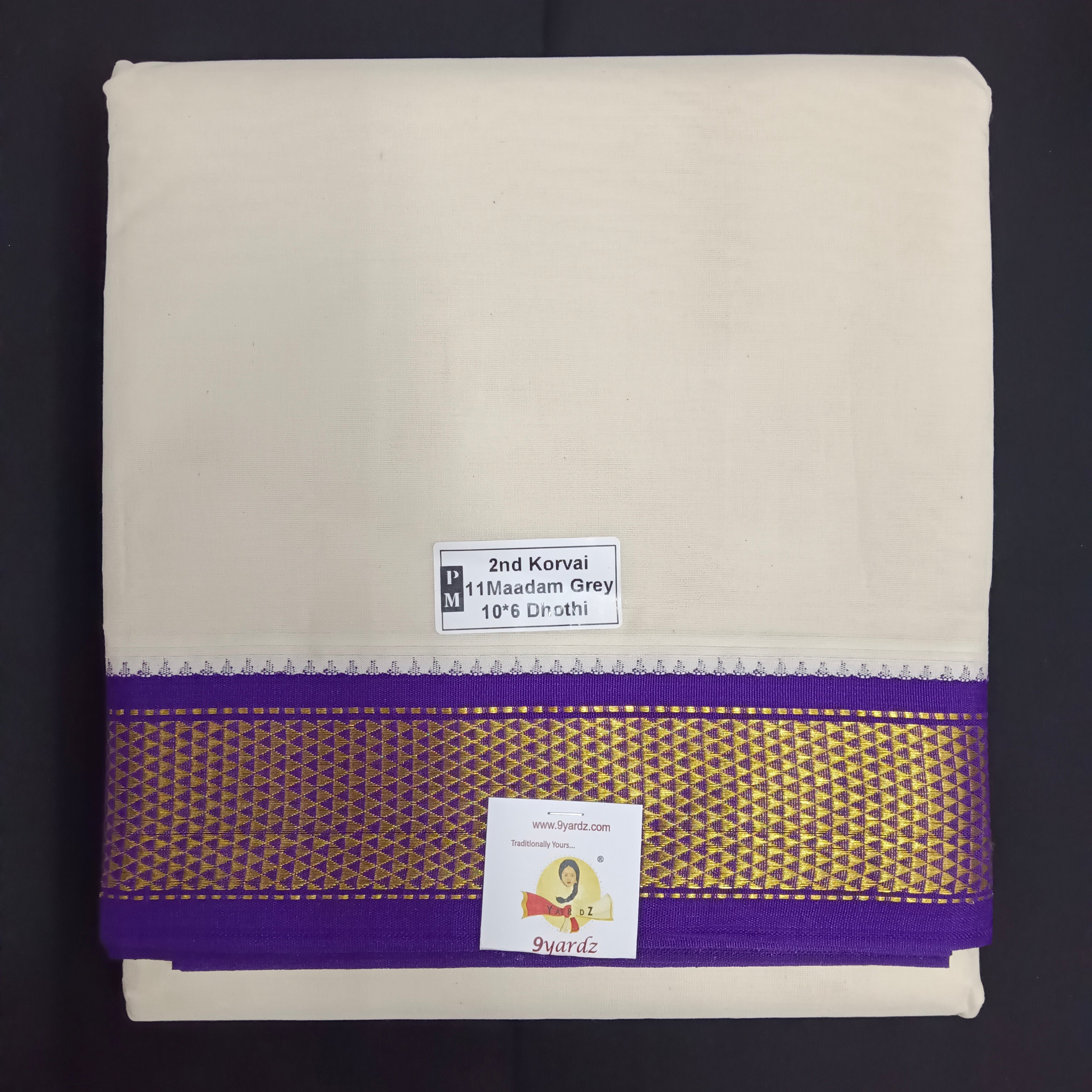 Pure cotton Muhurtham dhoti 10*6 11kann