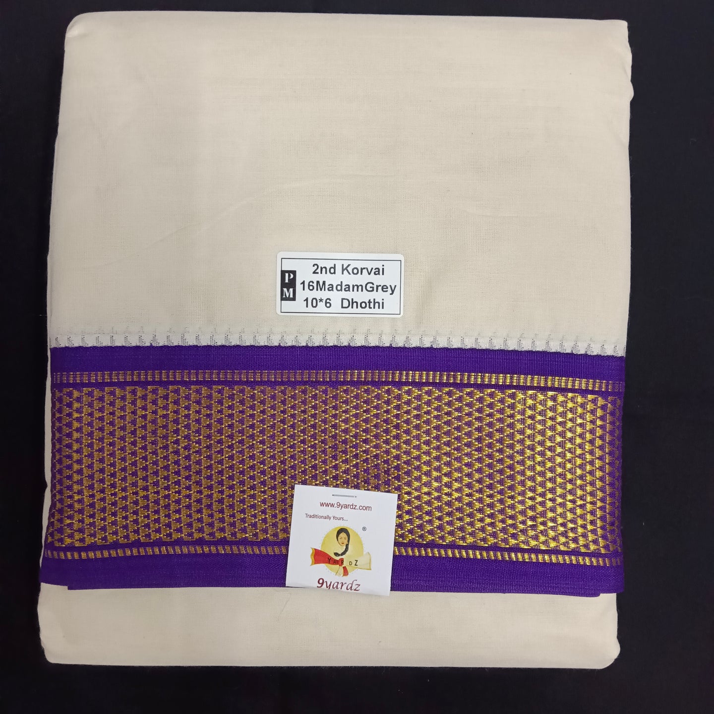 Pure cotton Muhurtham dhoti 10*6 16kann