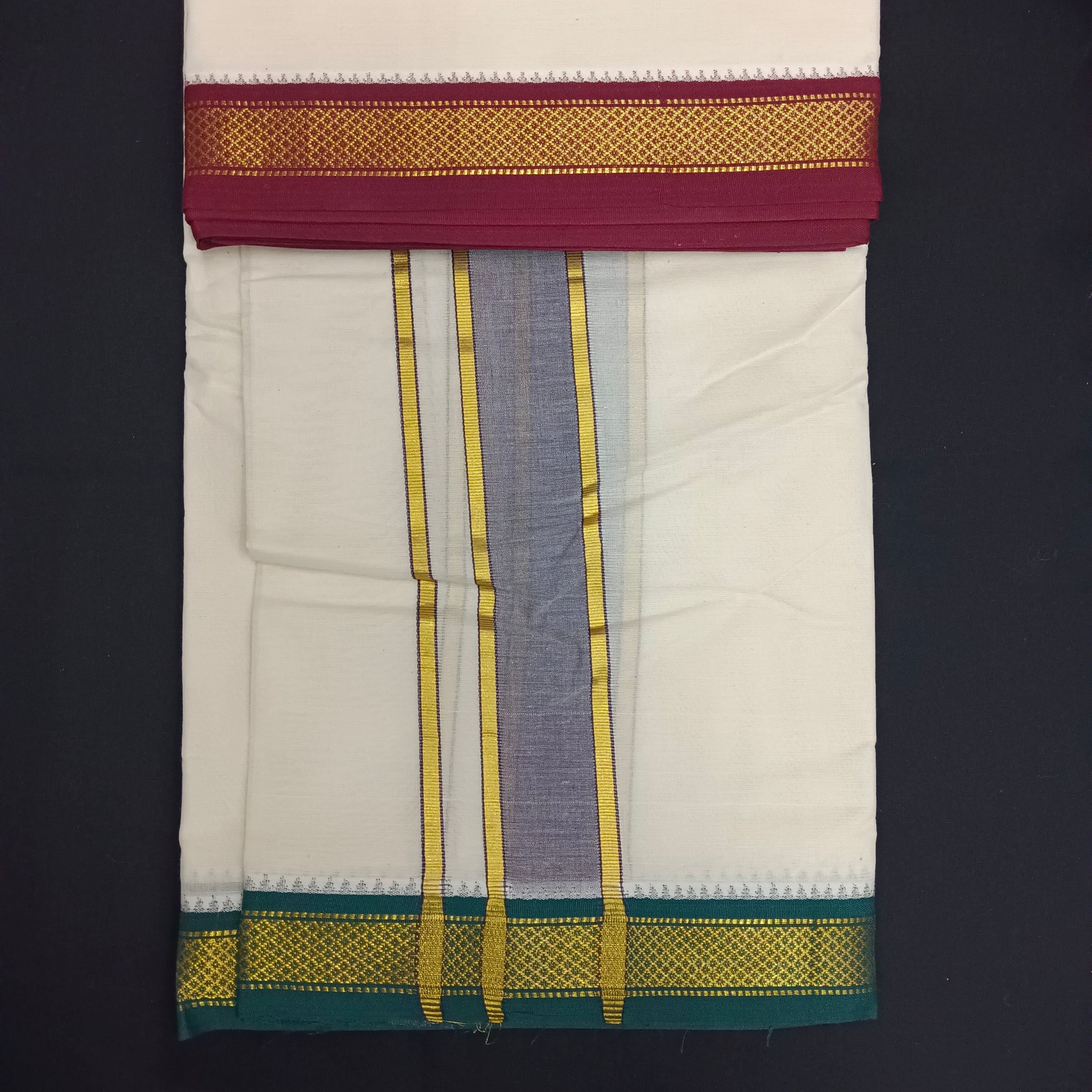 Pure cotton Muhurtham dhoti 10*6 5kann