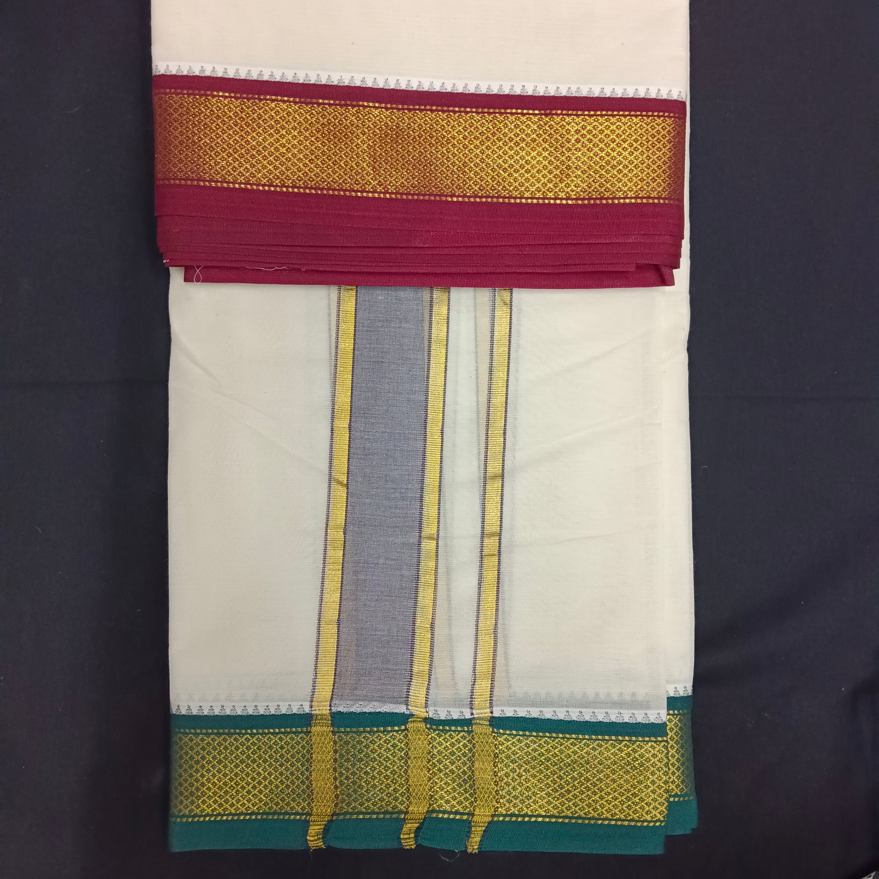 Pure cotton Muhurtham dhoti 10*6 9kann