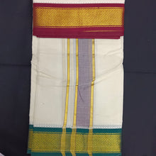 Load image into Gallery viewer, Pure cotton Muhurtham dhoti 10*6 11kann