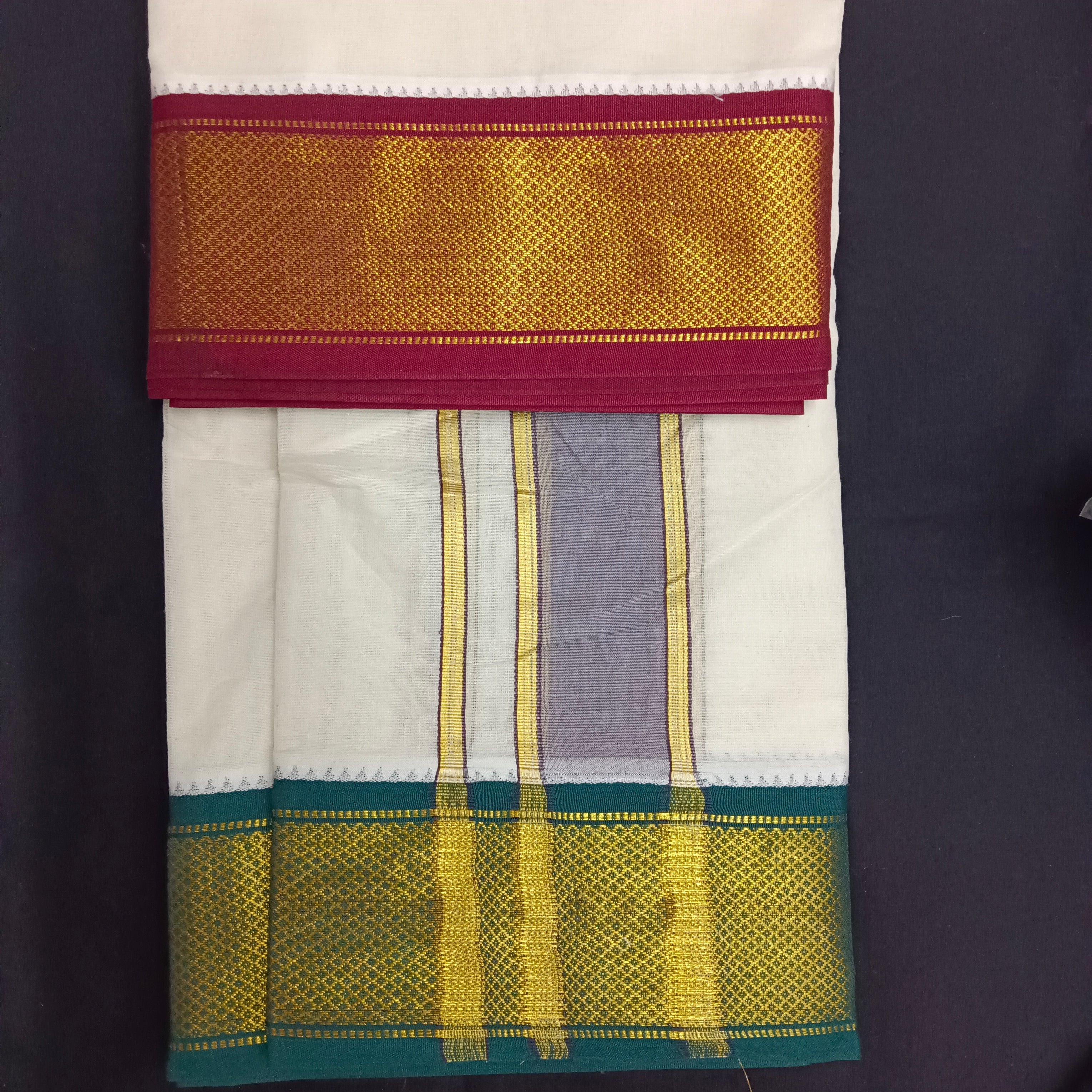 Pure cotton Muhurtham dhoti 10*6 16kann