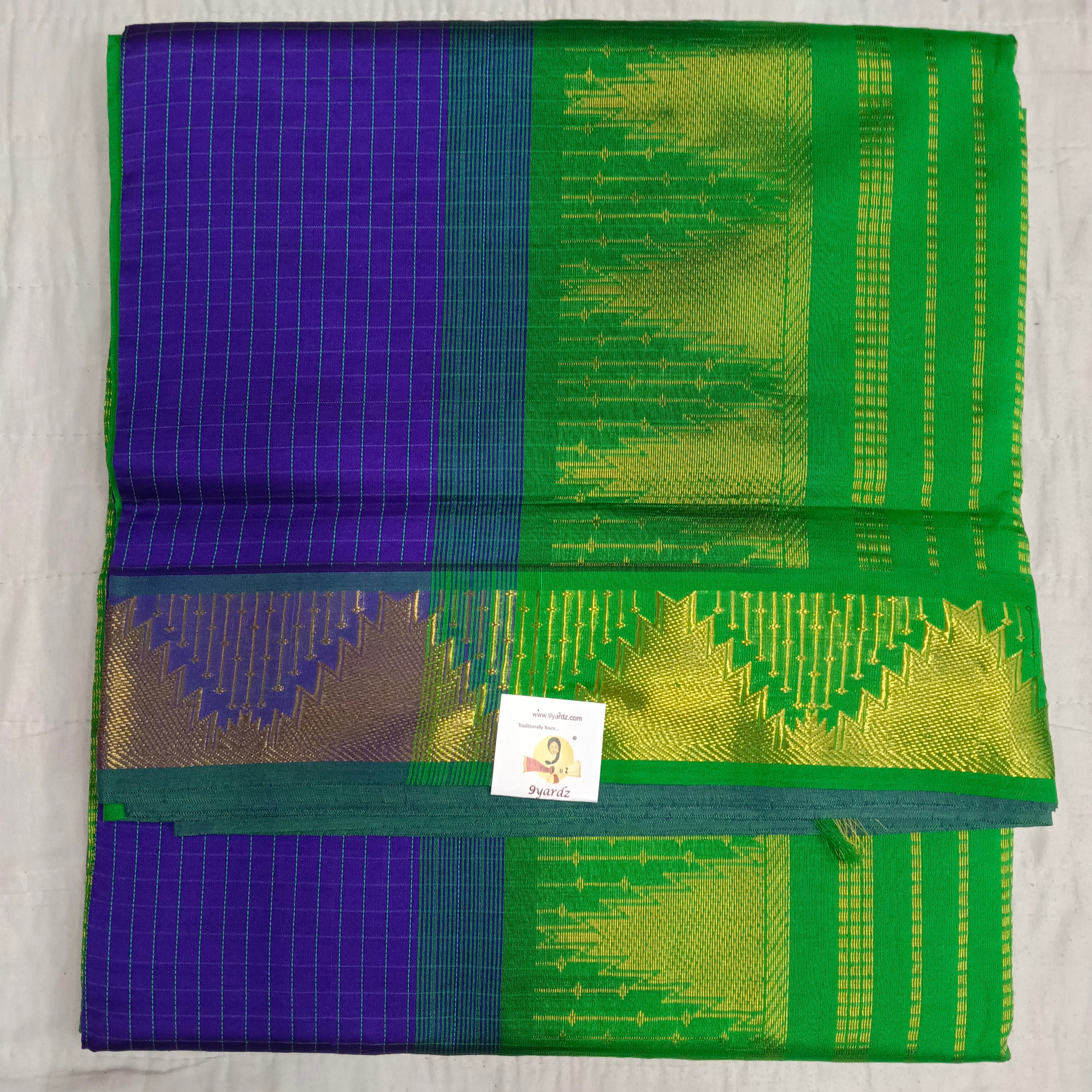 Semi Silk cotton Checked Madisar