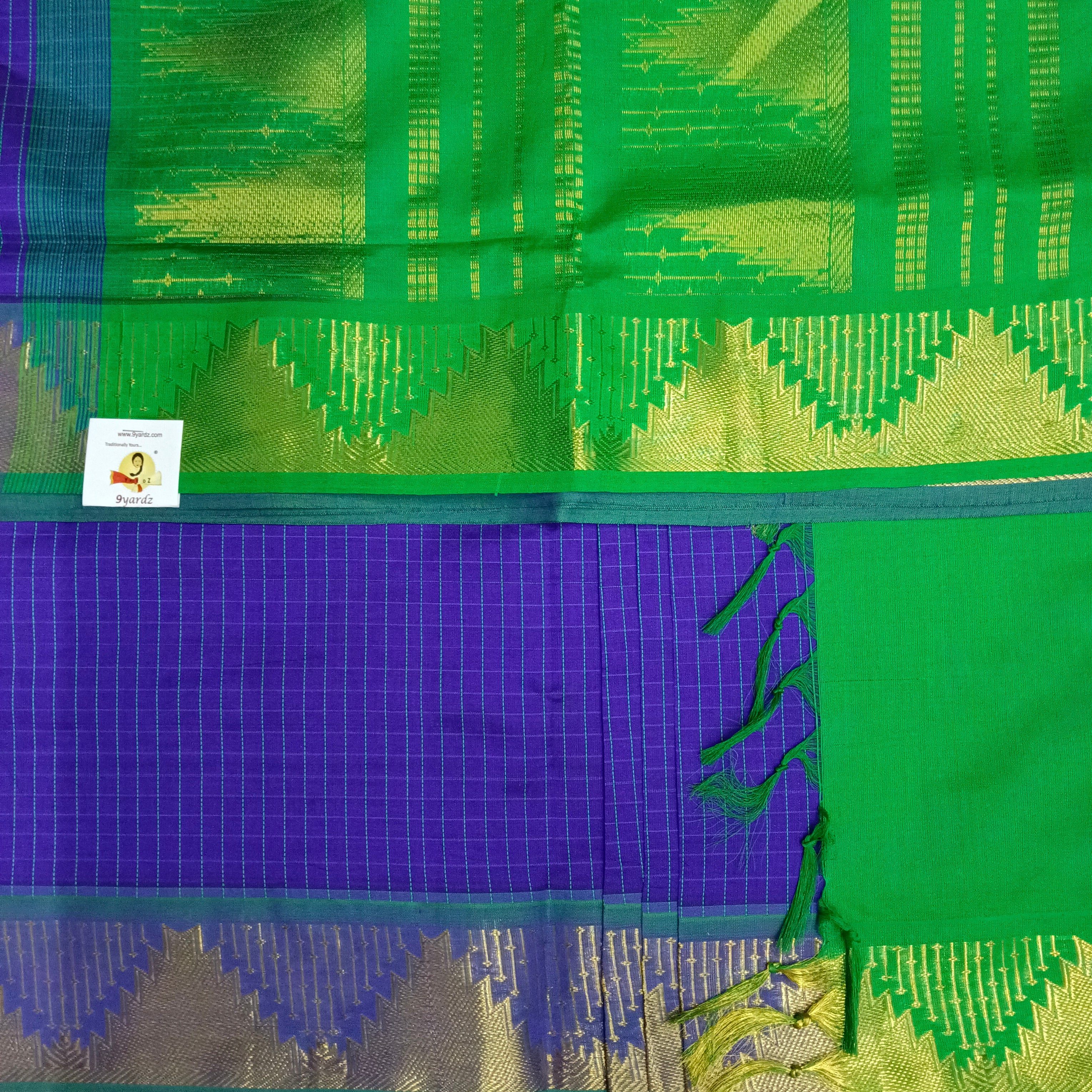 Semi Silk cotton Checked Madisar