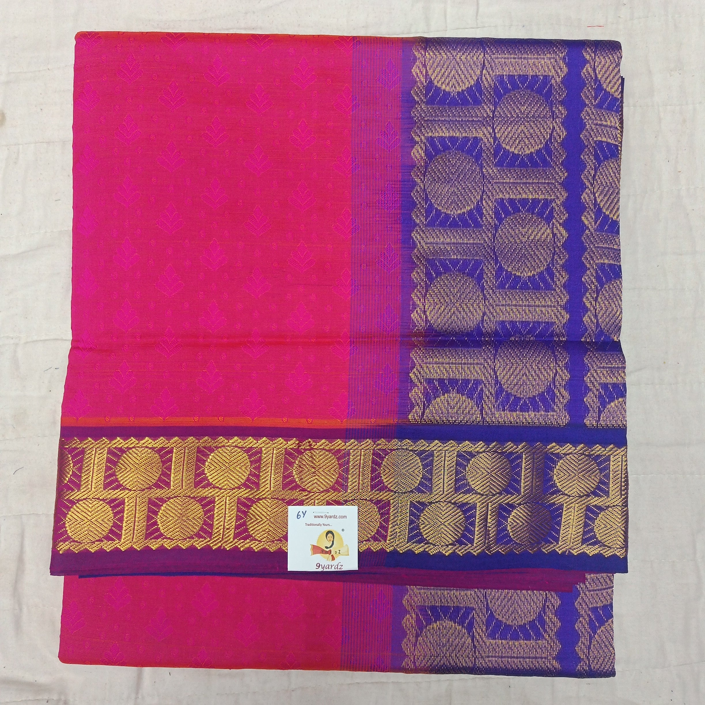 Semi silk Embossed 6Yards