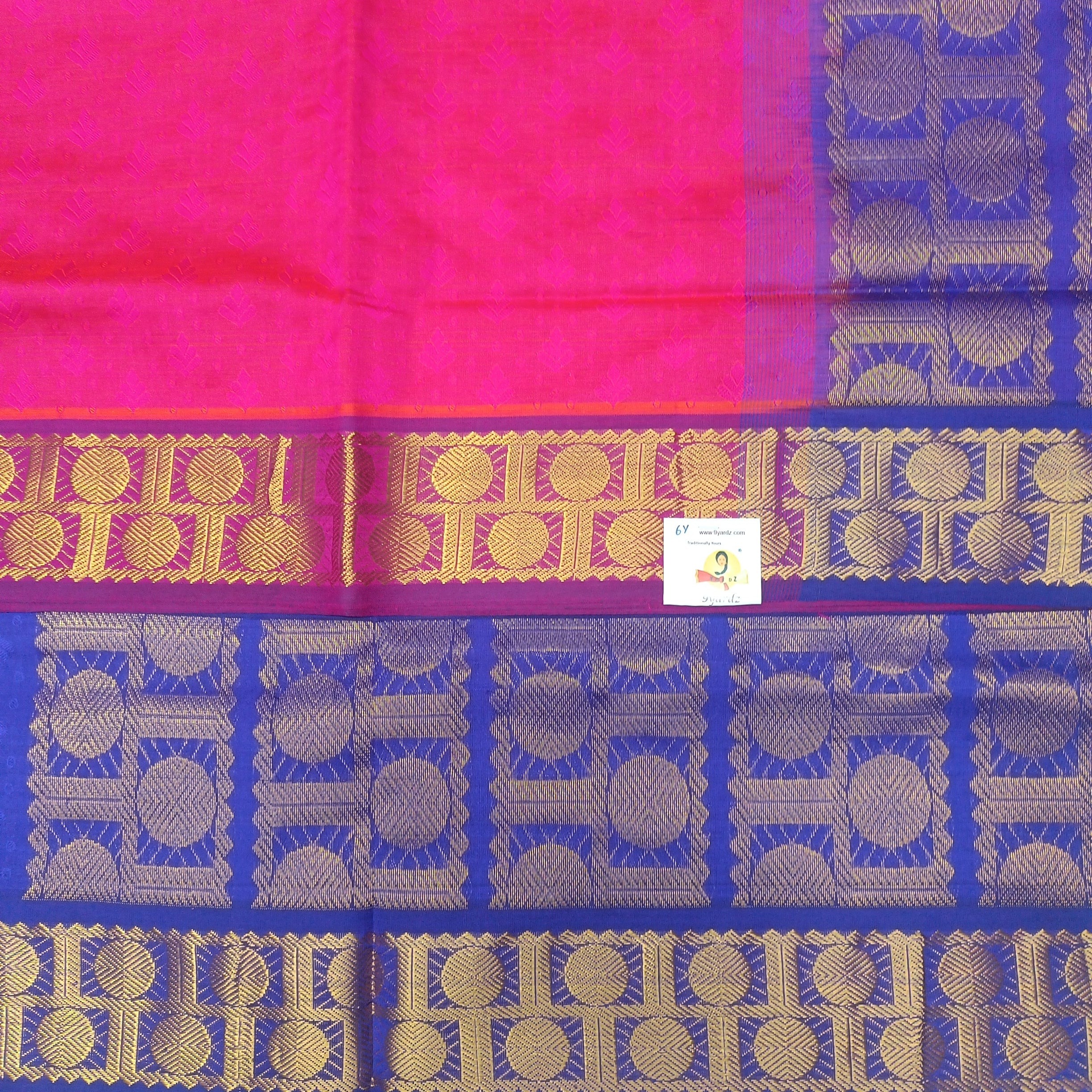 Semi silk Embossed 6Yards