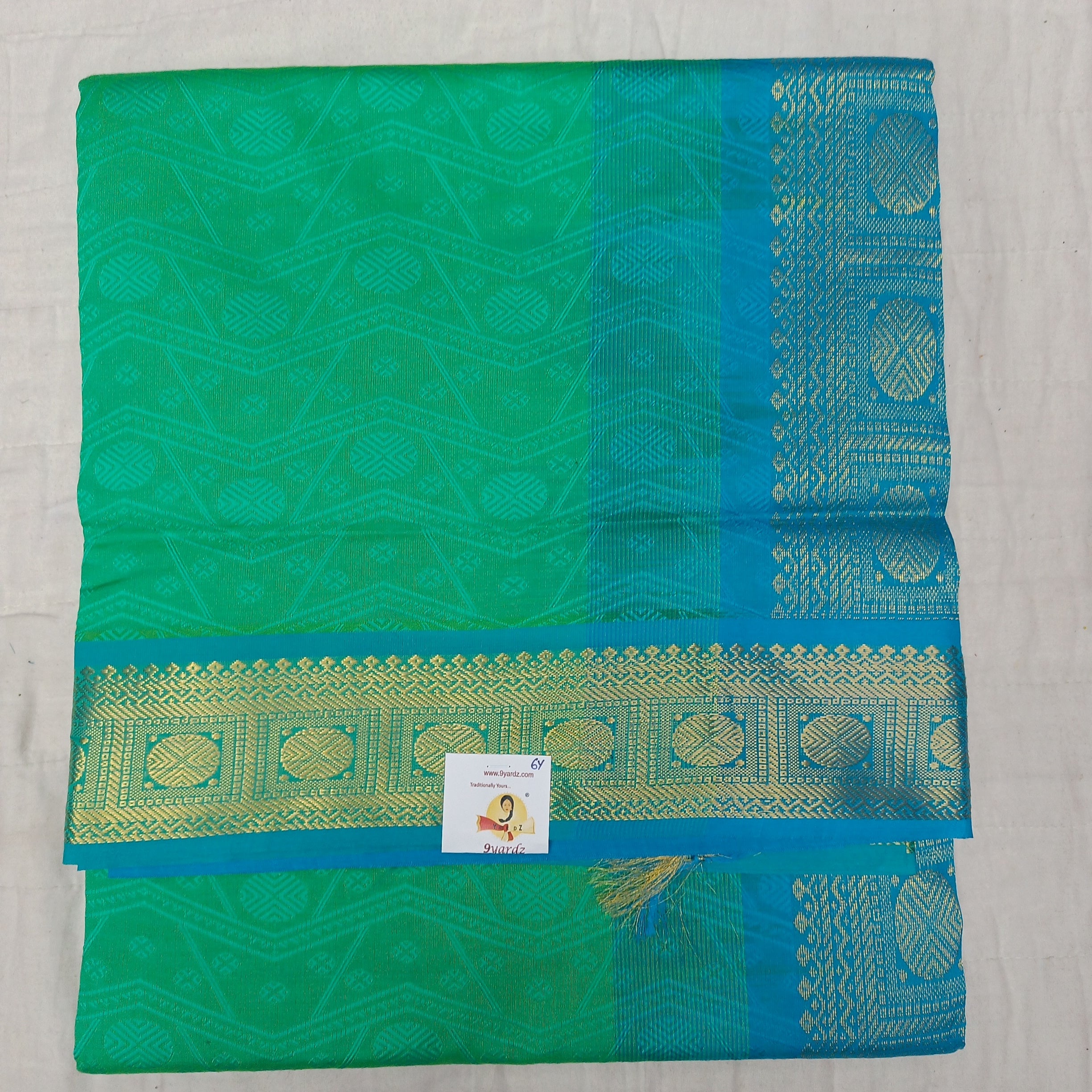 Semi silk Embossed 6Yards
