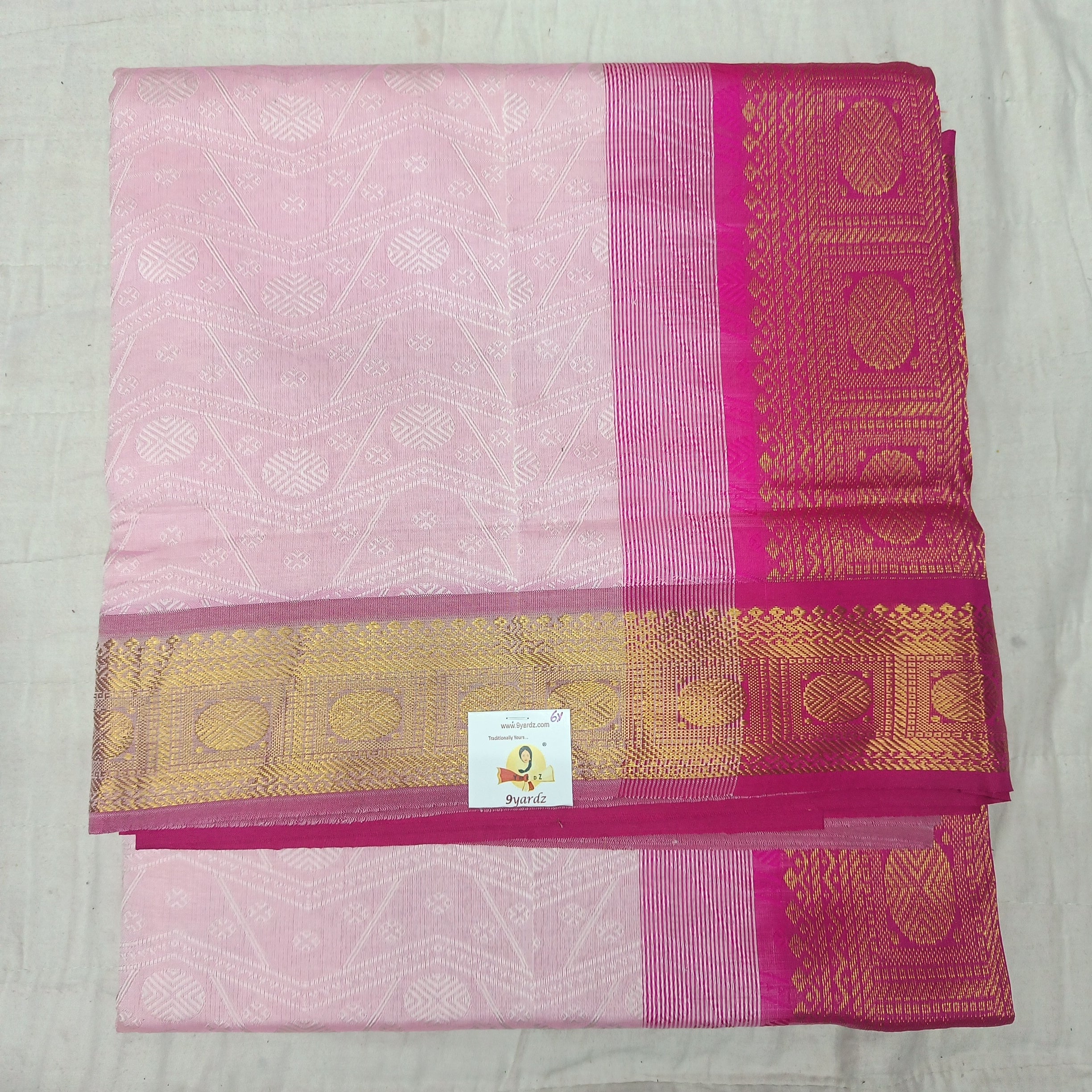 Semi silk Embossed 6Yards