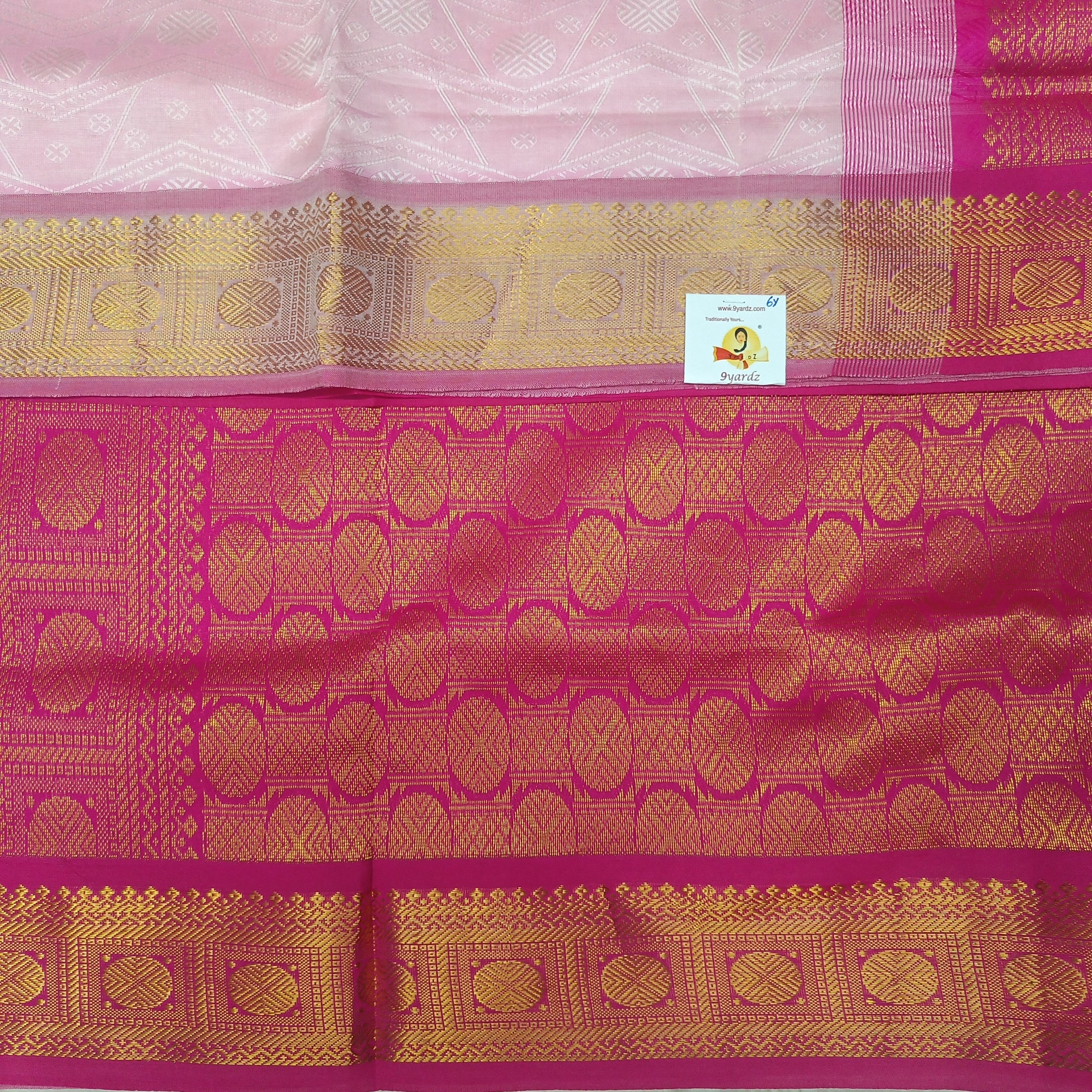 Semi silk Embossed 6Yards