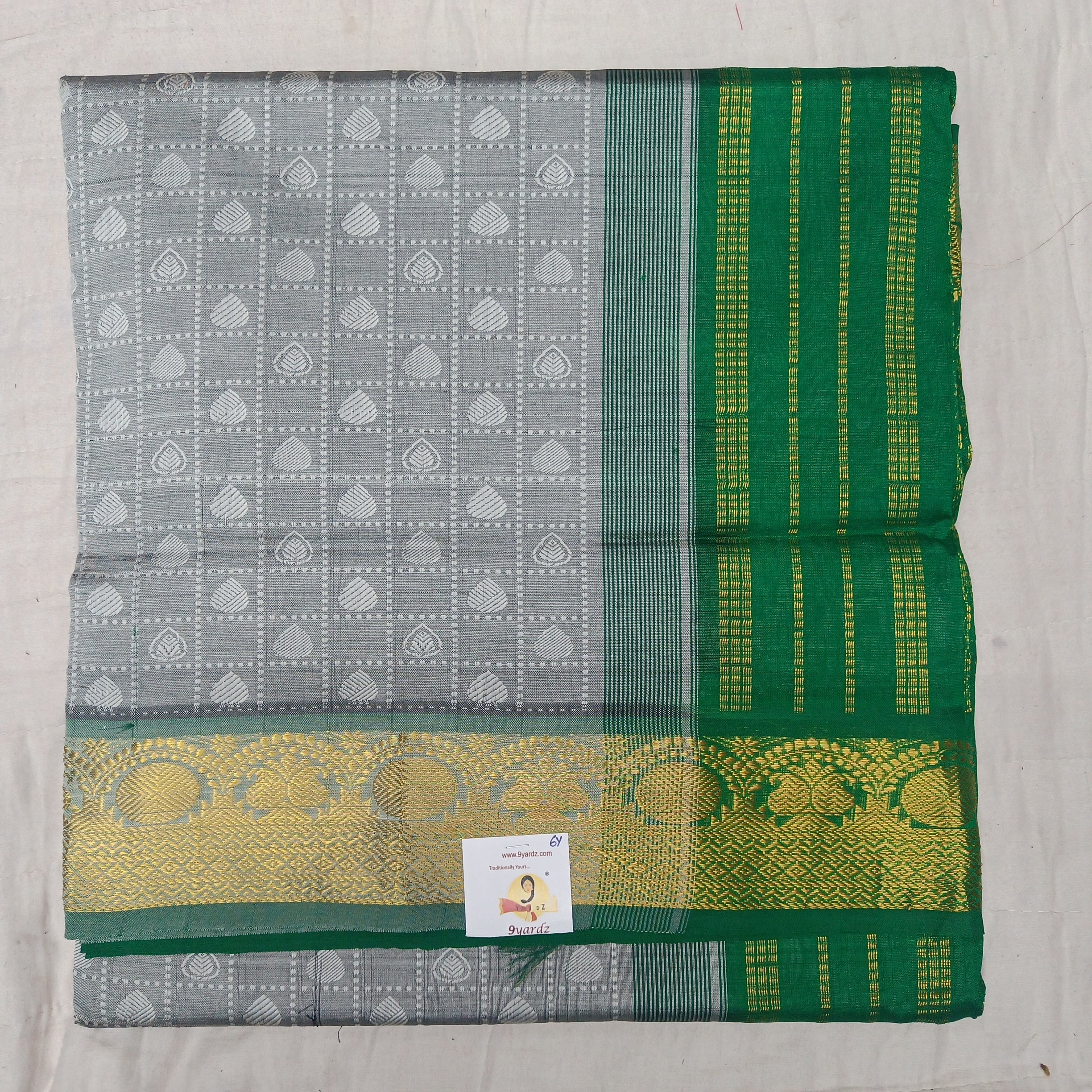 Semi silk Embossed 6Yards