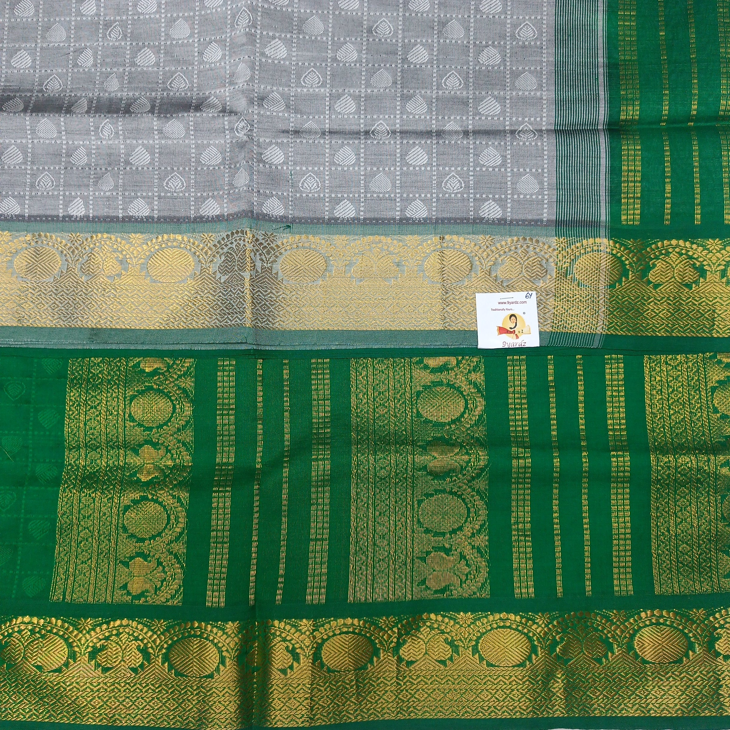 Semi silk Embossed 6Yards