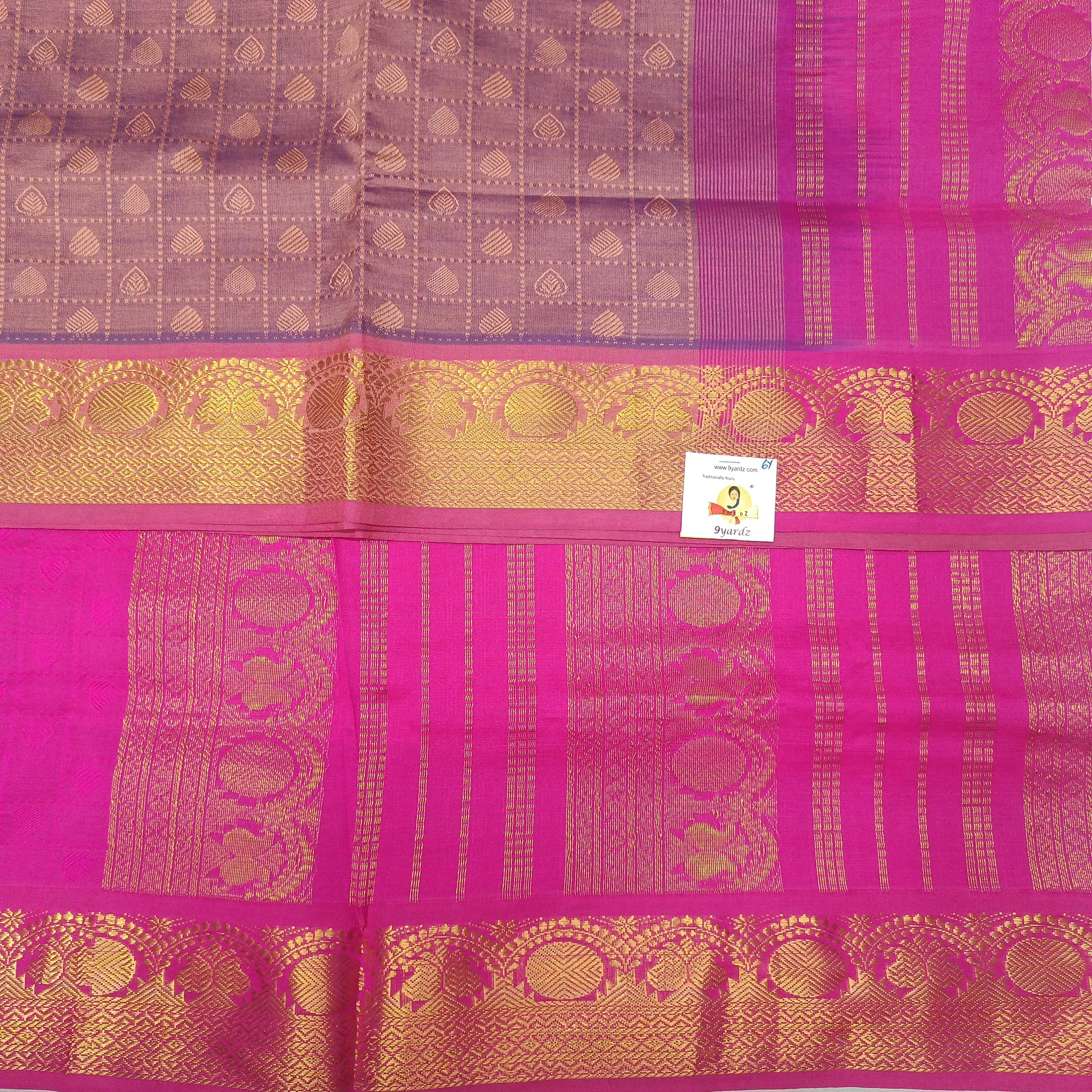Semi silk Embossed 6Yards