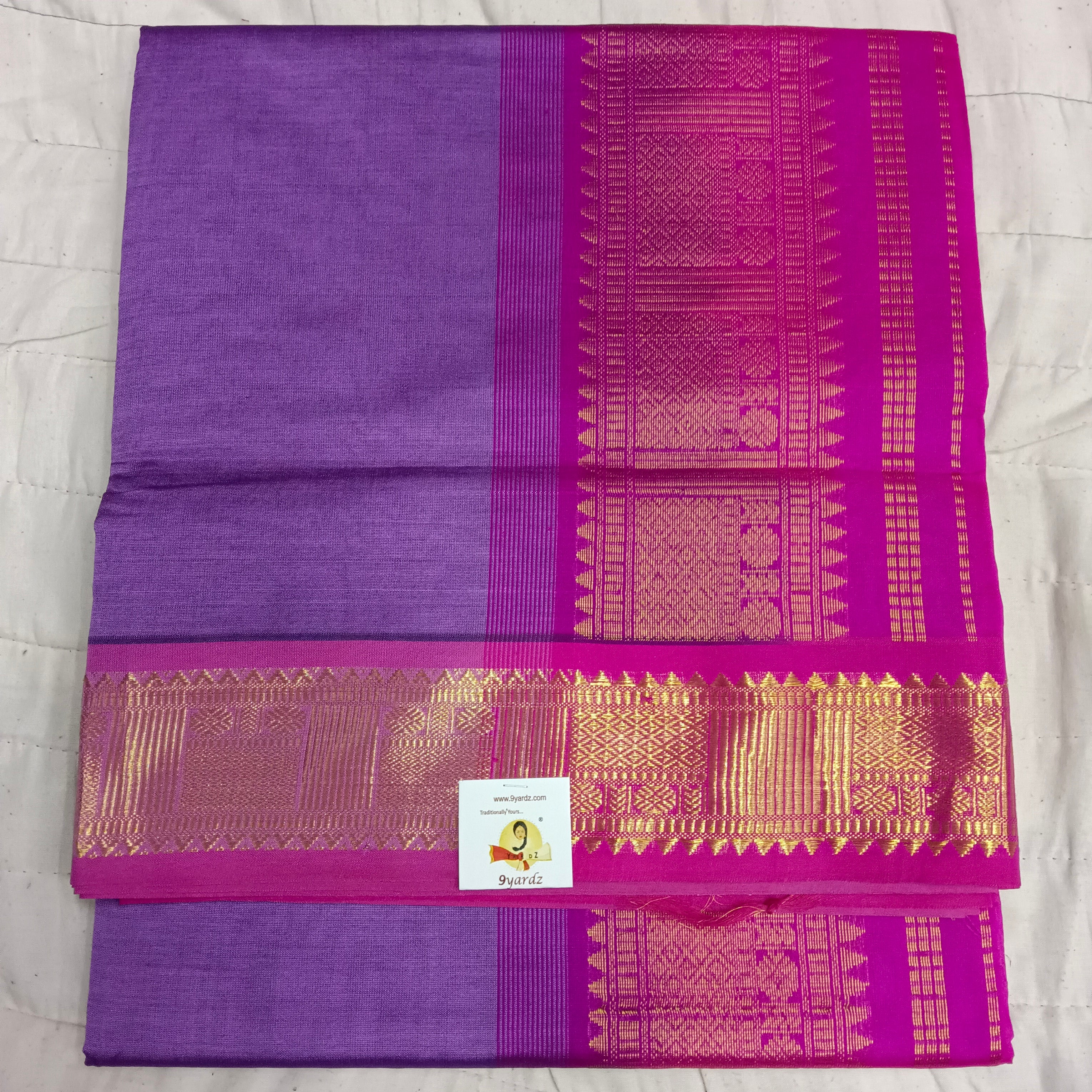 Semi silk Plain 6Yards