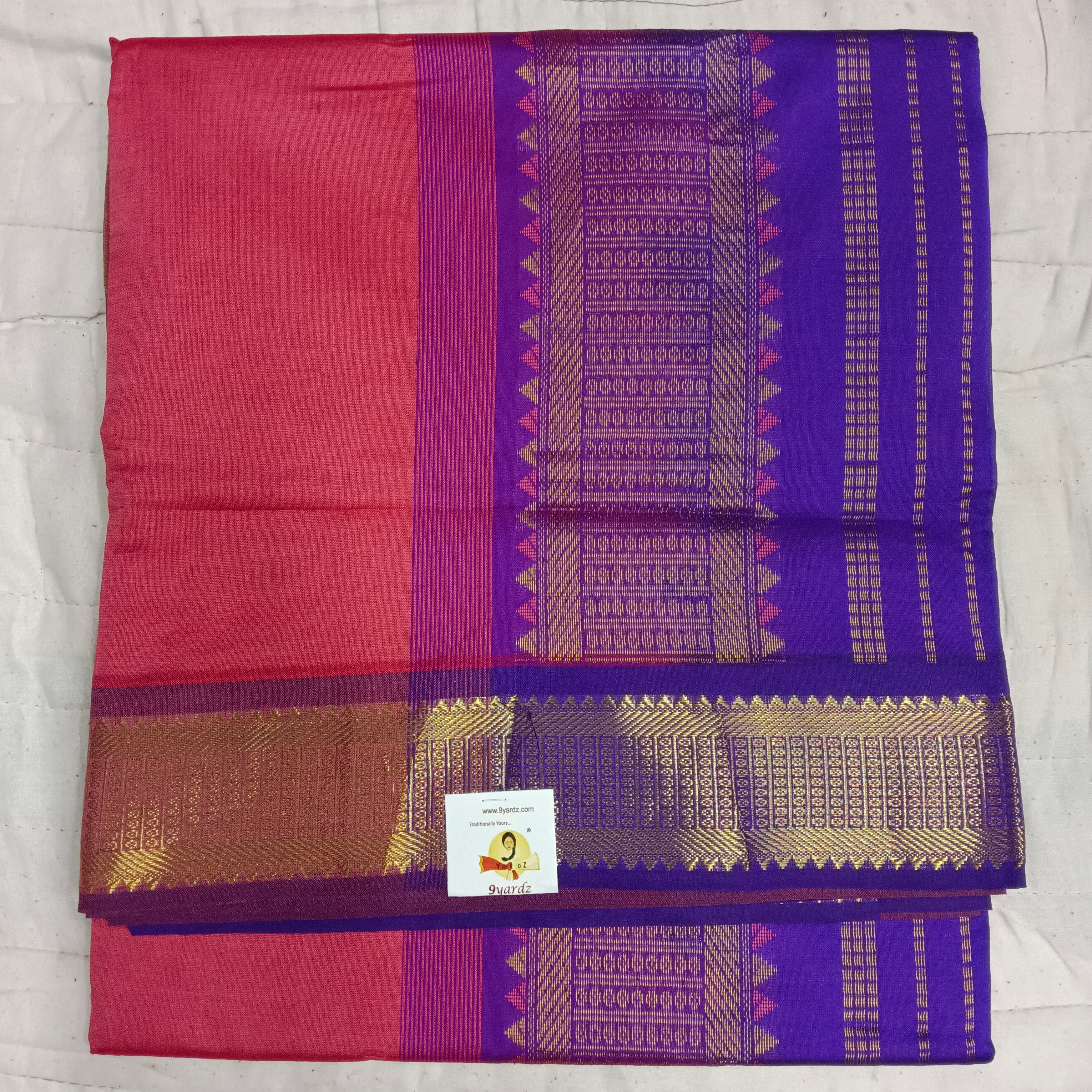 Semi silk Plain 6Yards