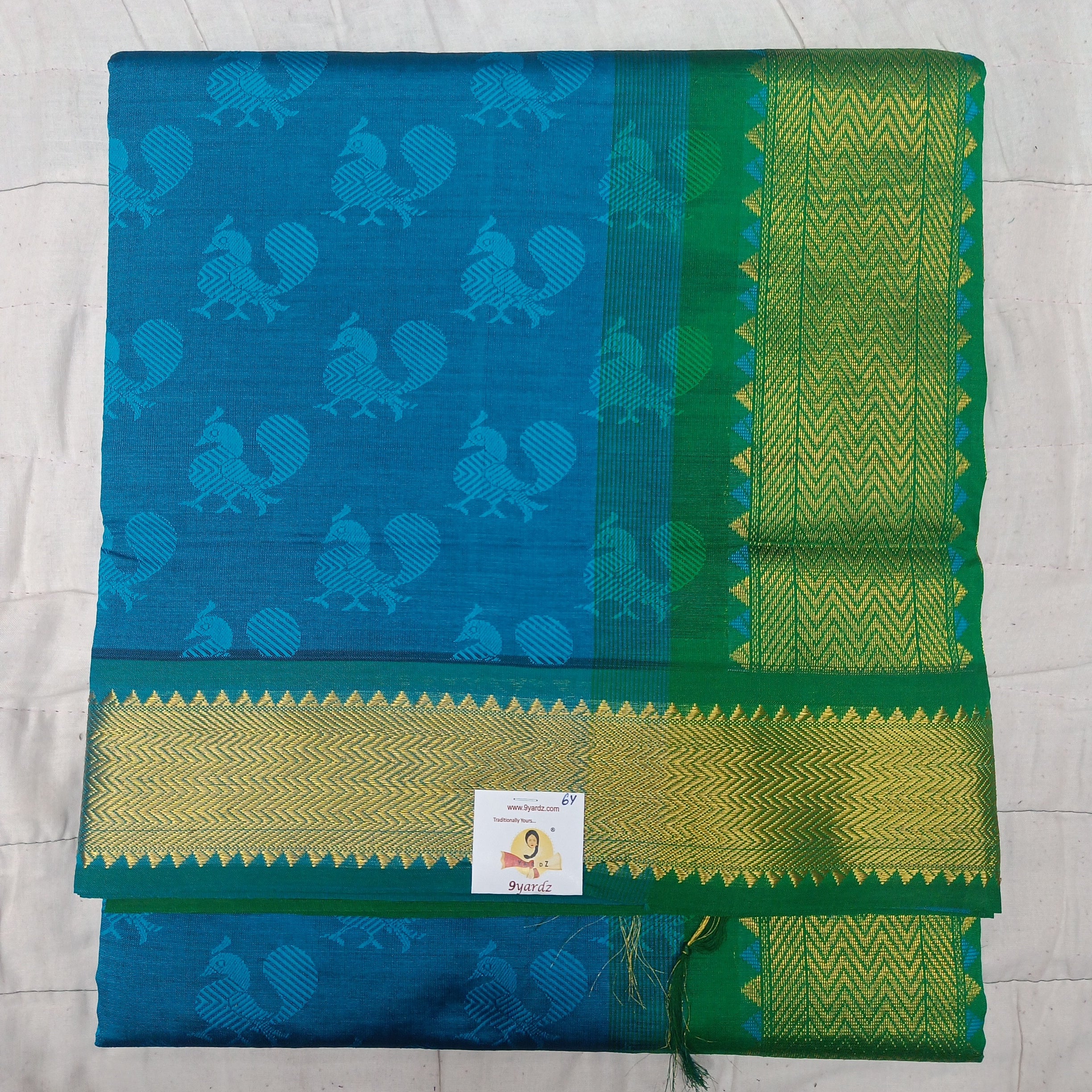 Semi silk Embossed 6Yards