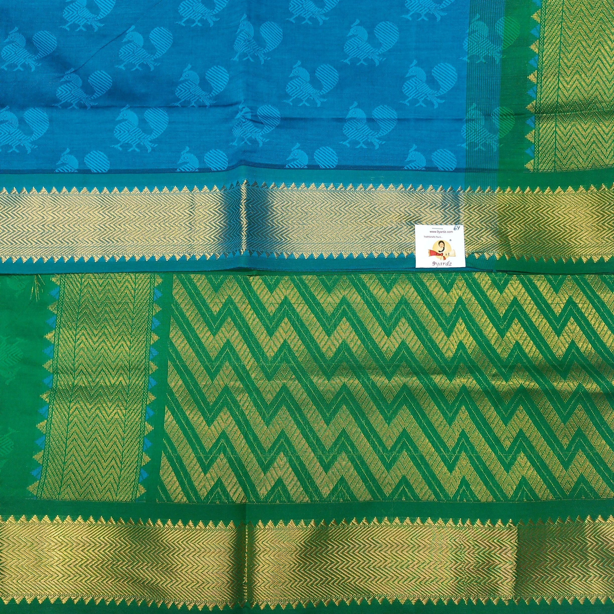 Semi silk Embossed 6Yards
