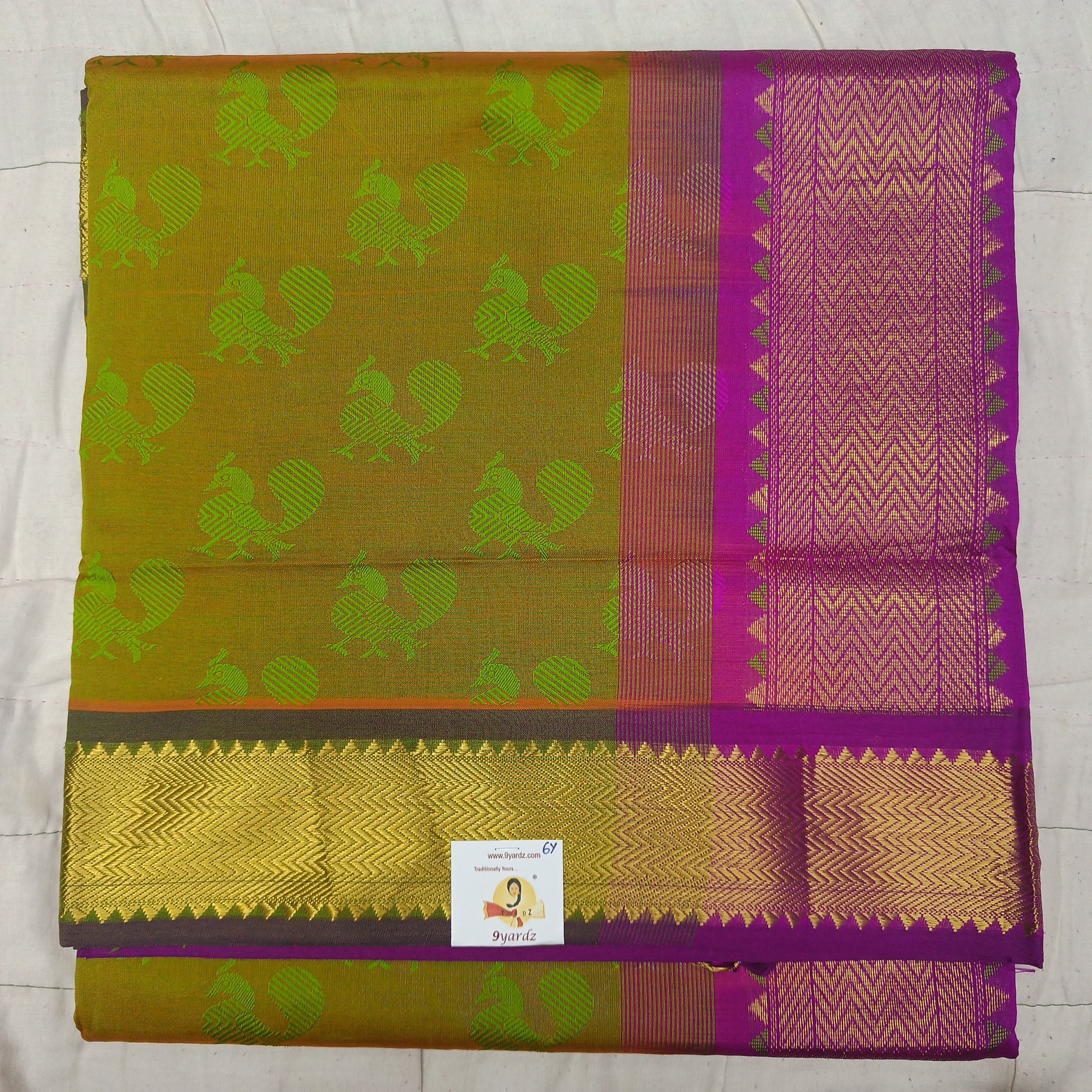 Semi silk Embossed 6Yards
