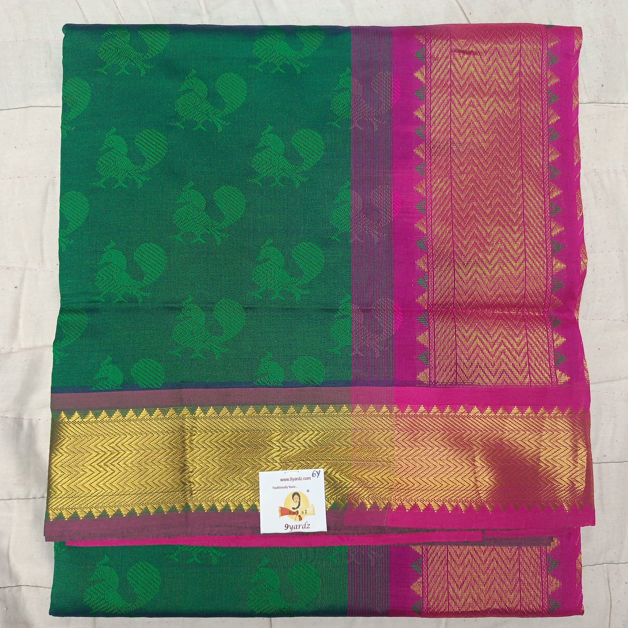 Semi silk Embossed 6Yards