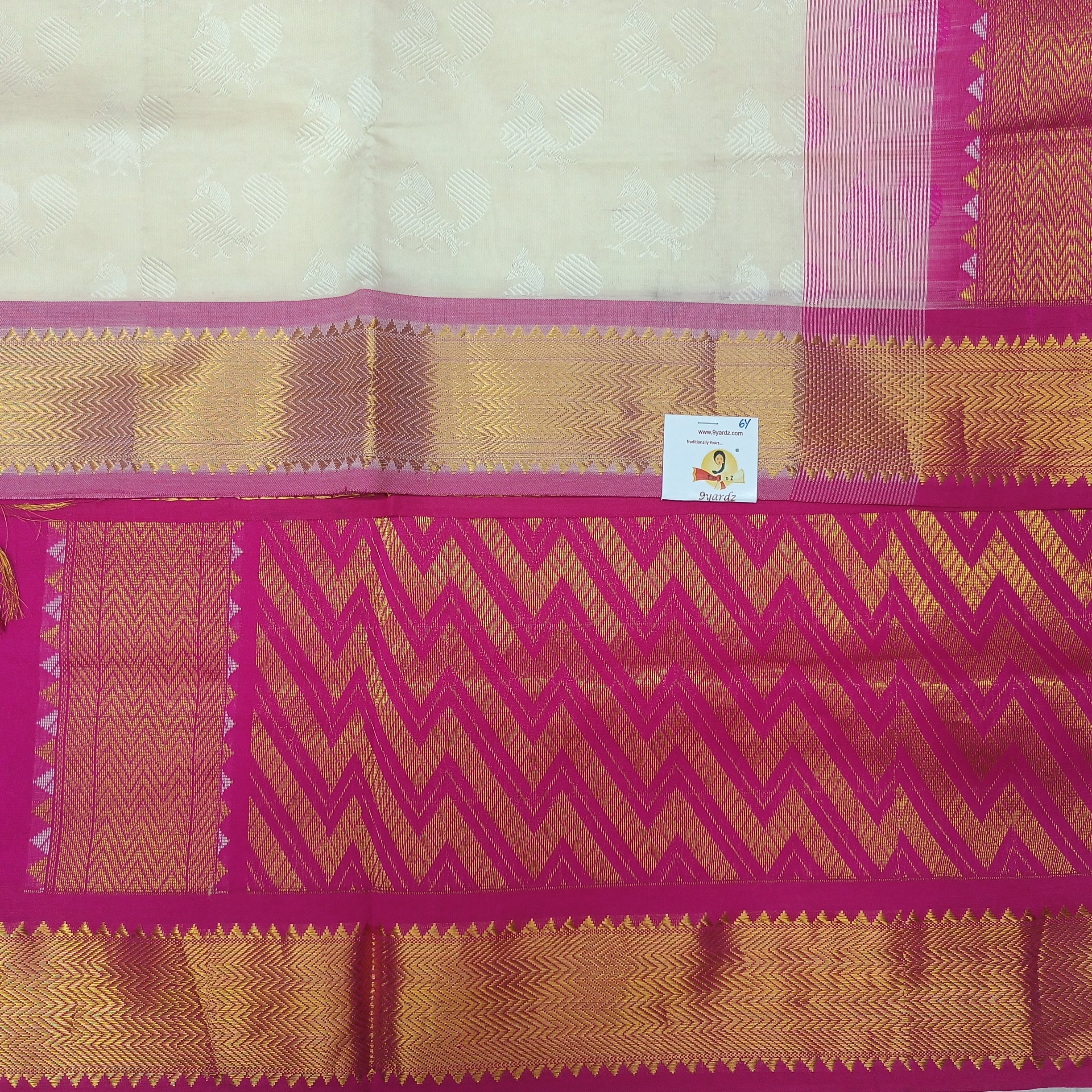 Semi silk Embossed 6Yards